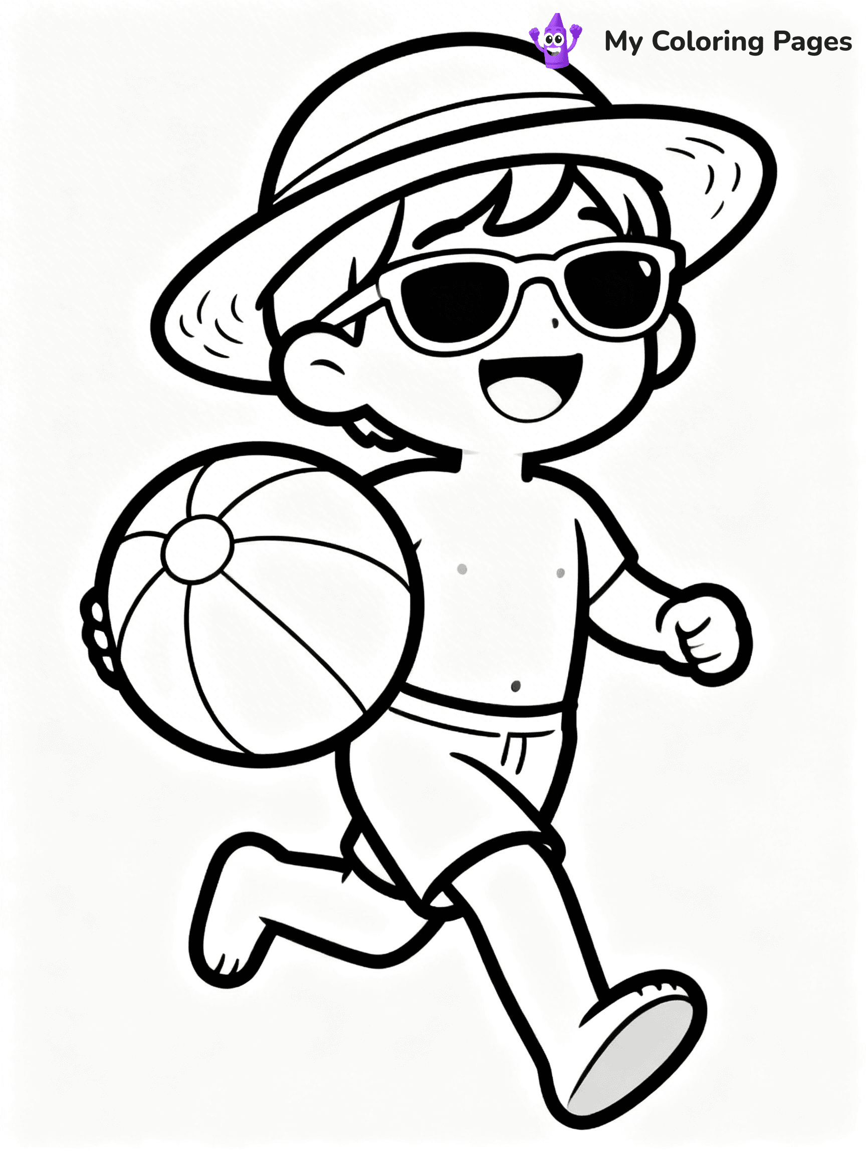 Beach Ball Coloring Pages - 21