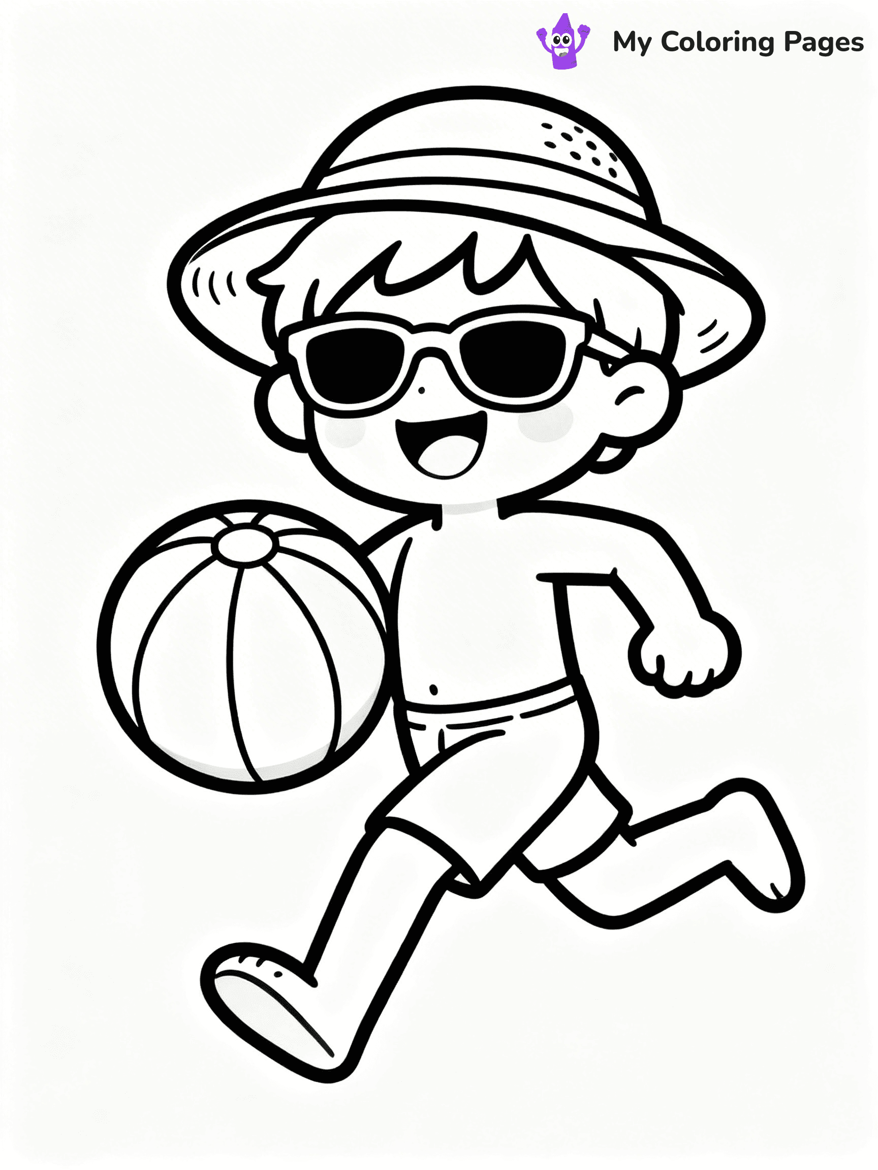 Beach Ball Coloring Pages - 19