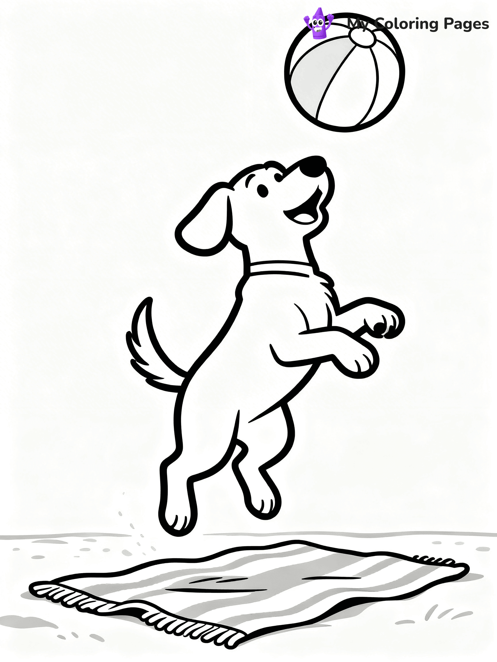 Beach Ball Coloring Pages - 17