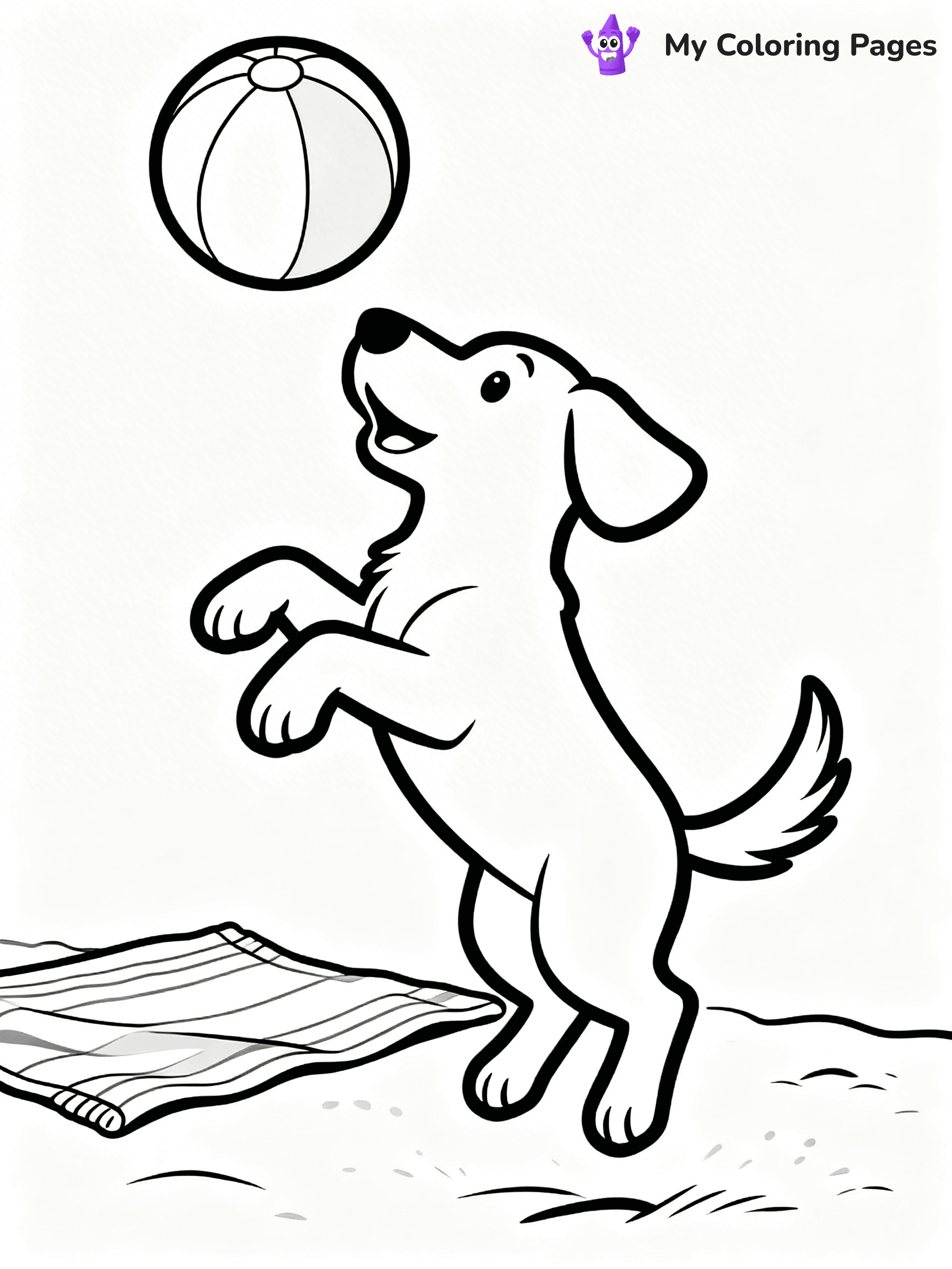 Beach Ball Coloring Pages - 16
