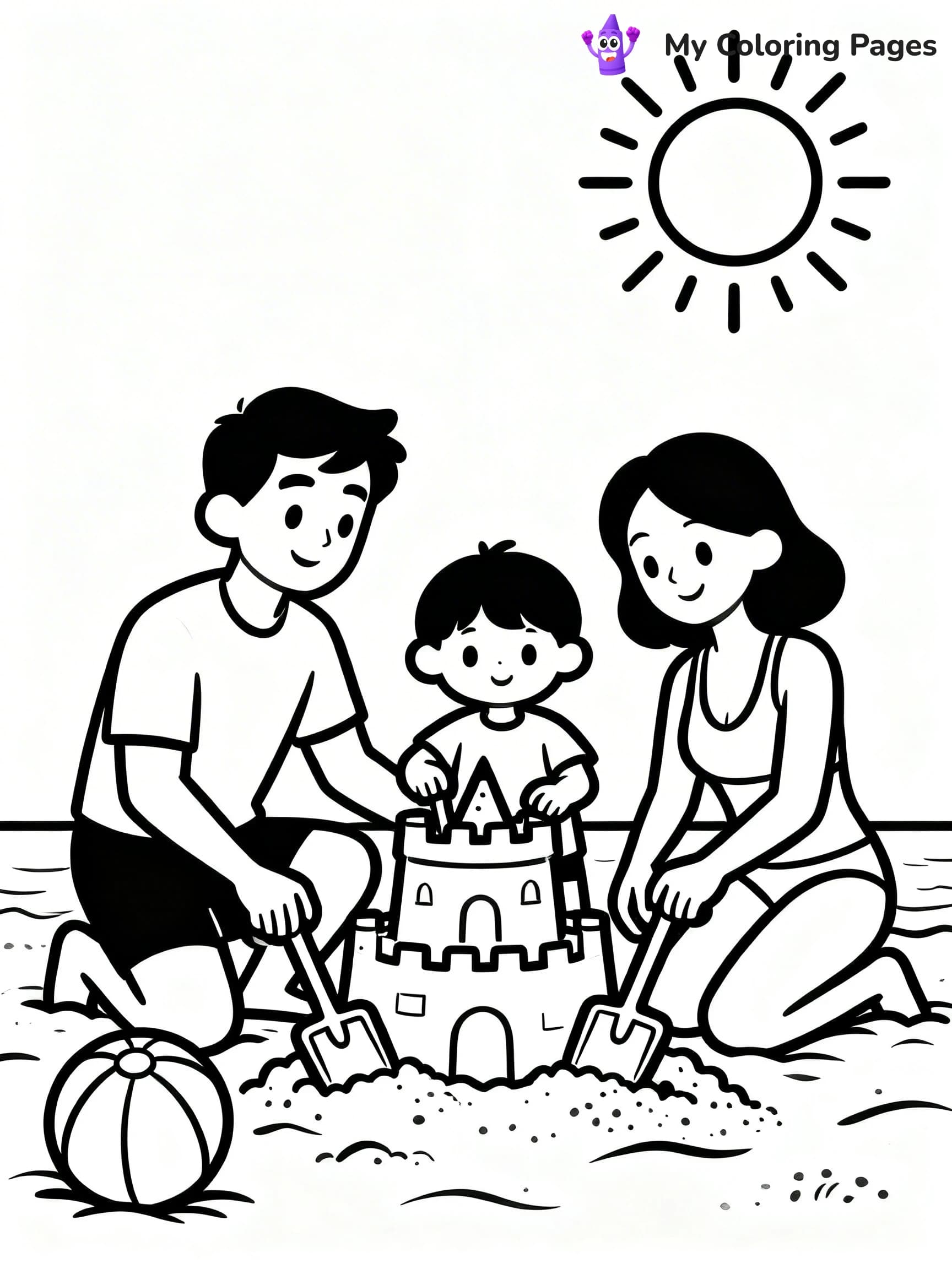 Beach Ball Coloring Pages - 12