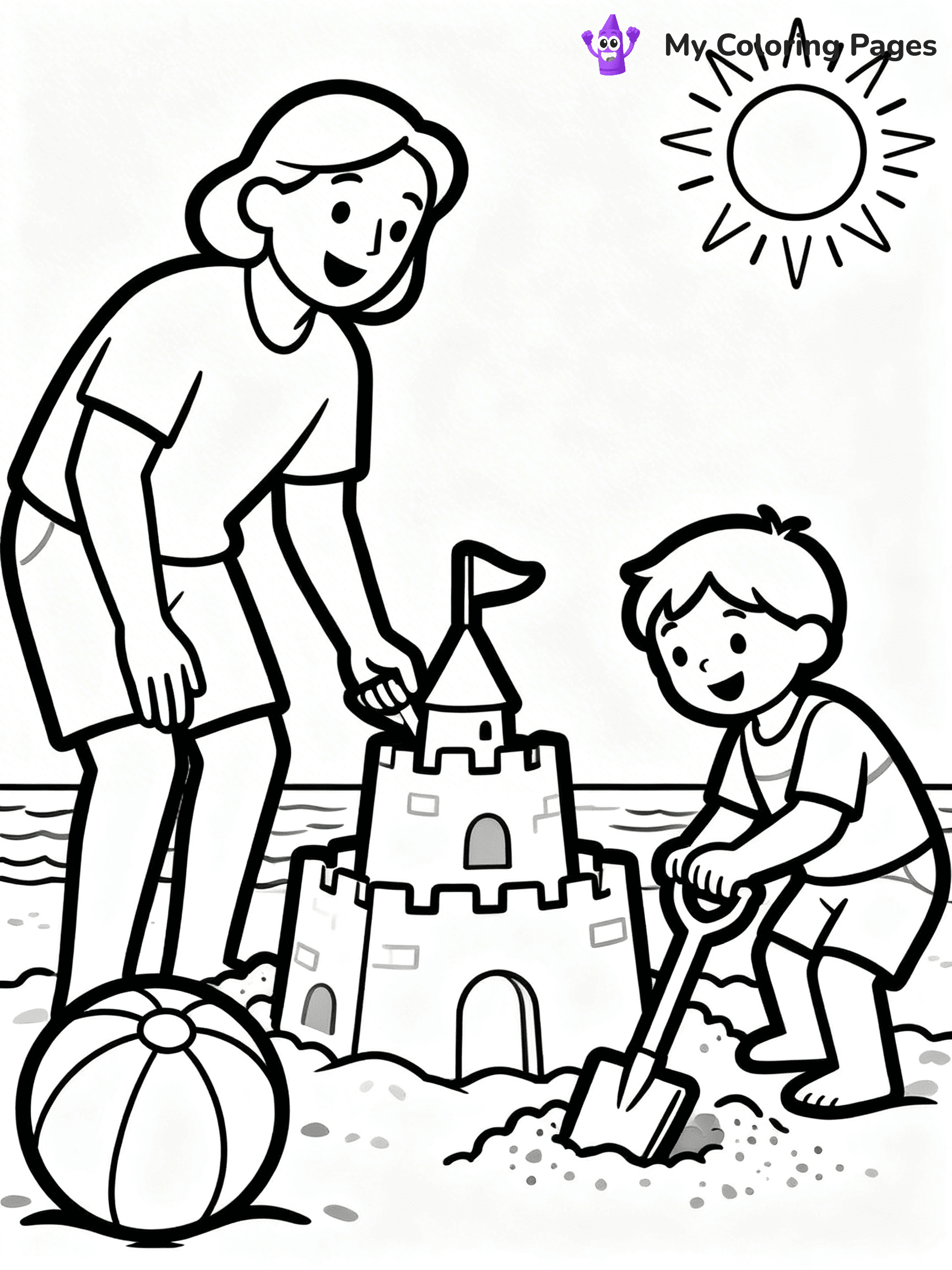 Beach Ball Coloring Pages - 9