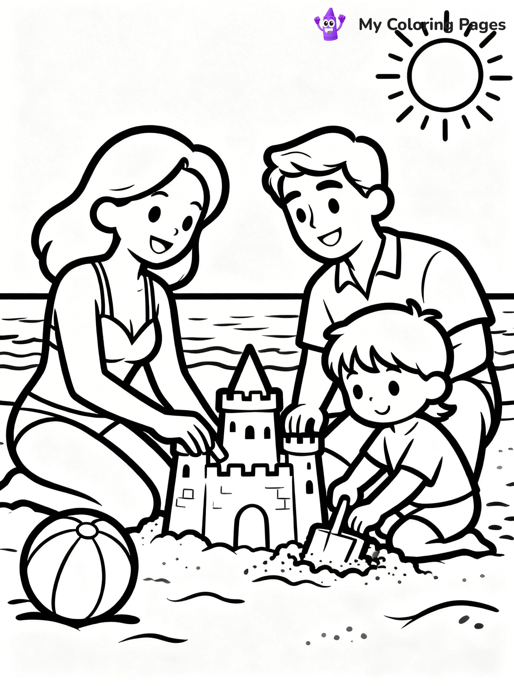 Beach Ball Coloring Pages - 7