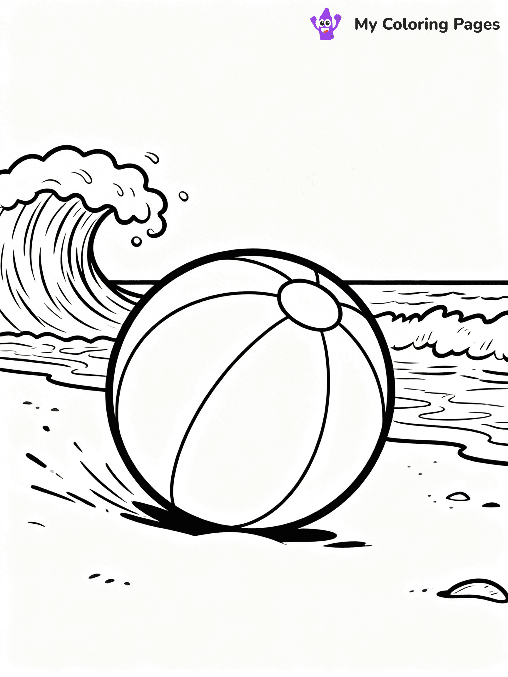 Beach Ball Coloring Pages - 6