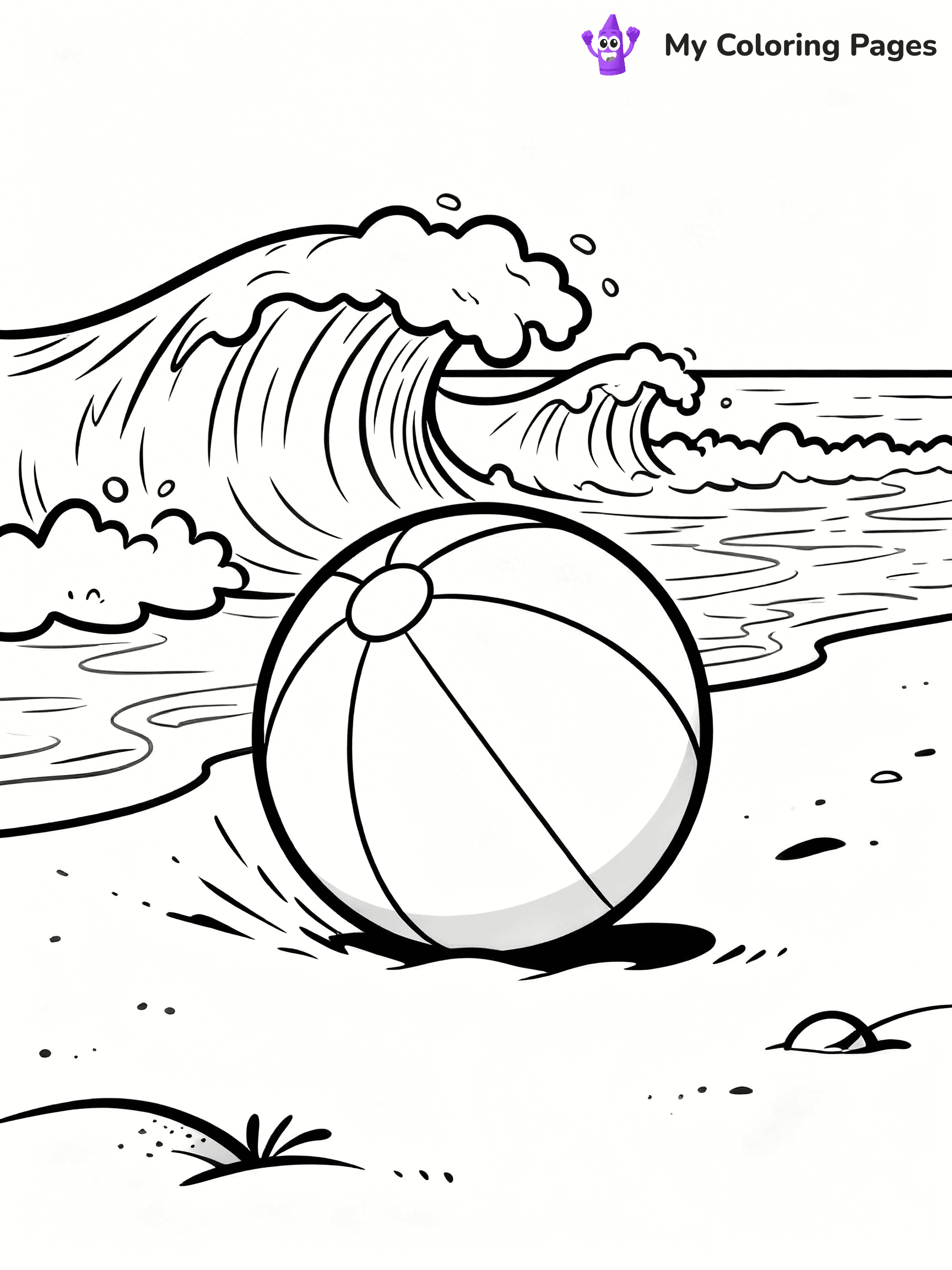 Beach Ball Coloring Pages - 5
