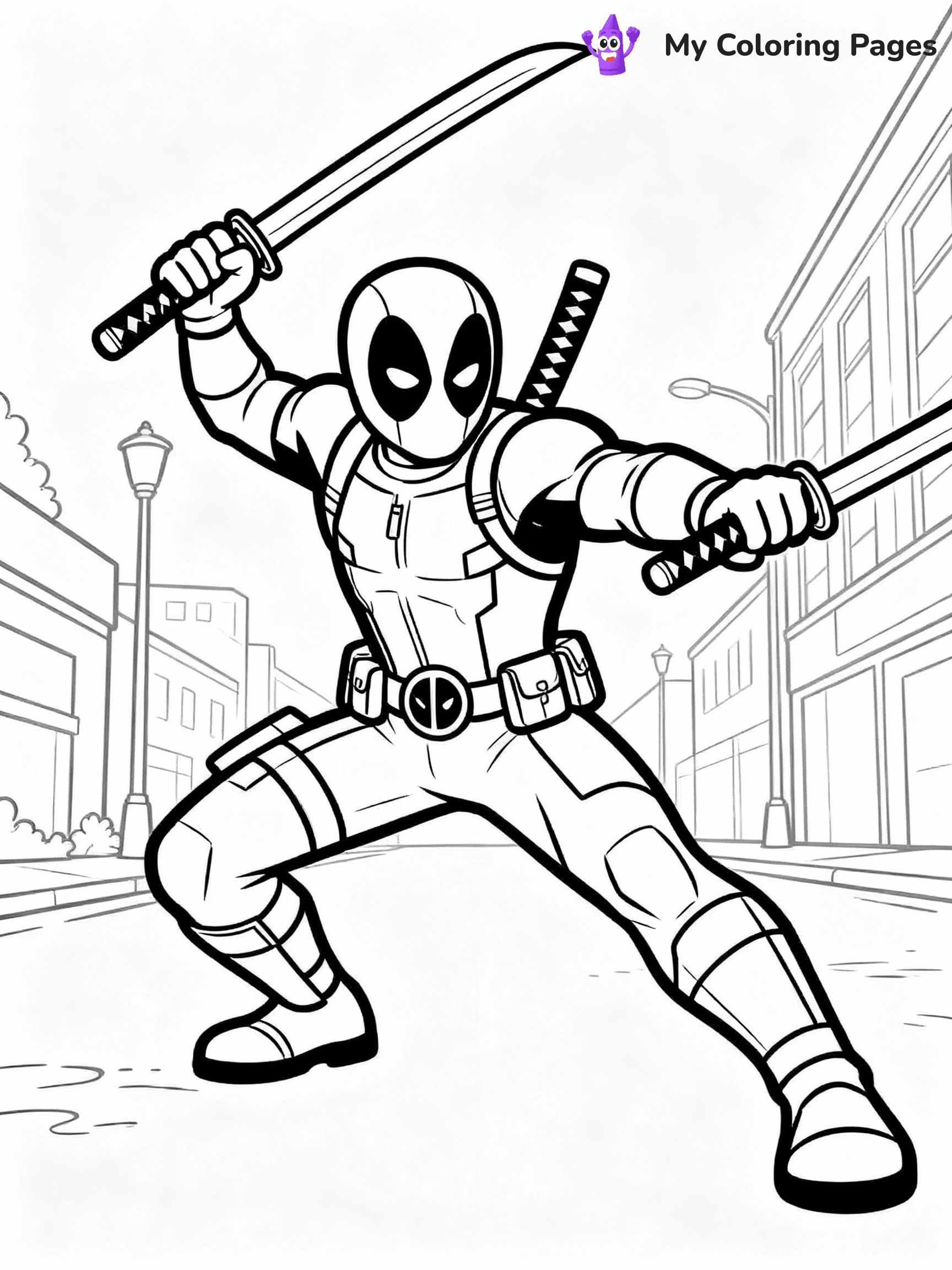 Deadpool Coloring Pages - 26
