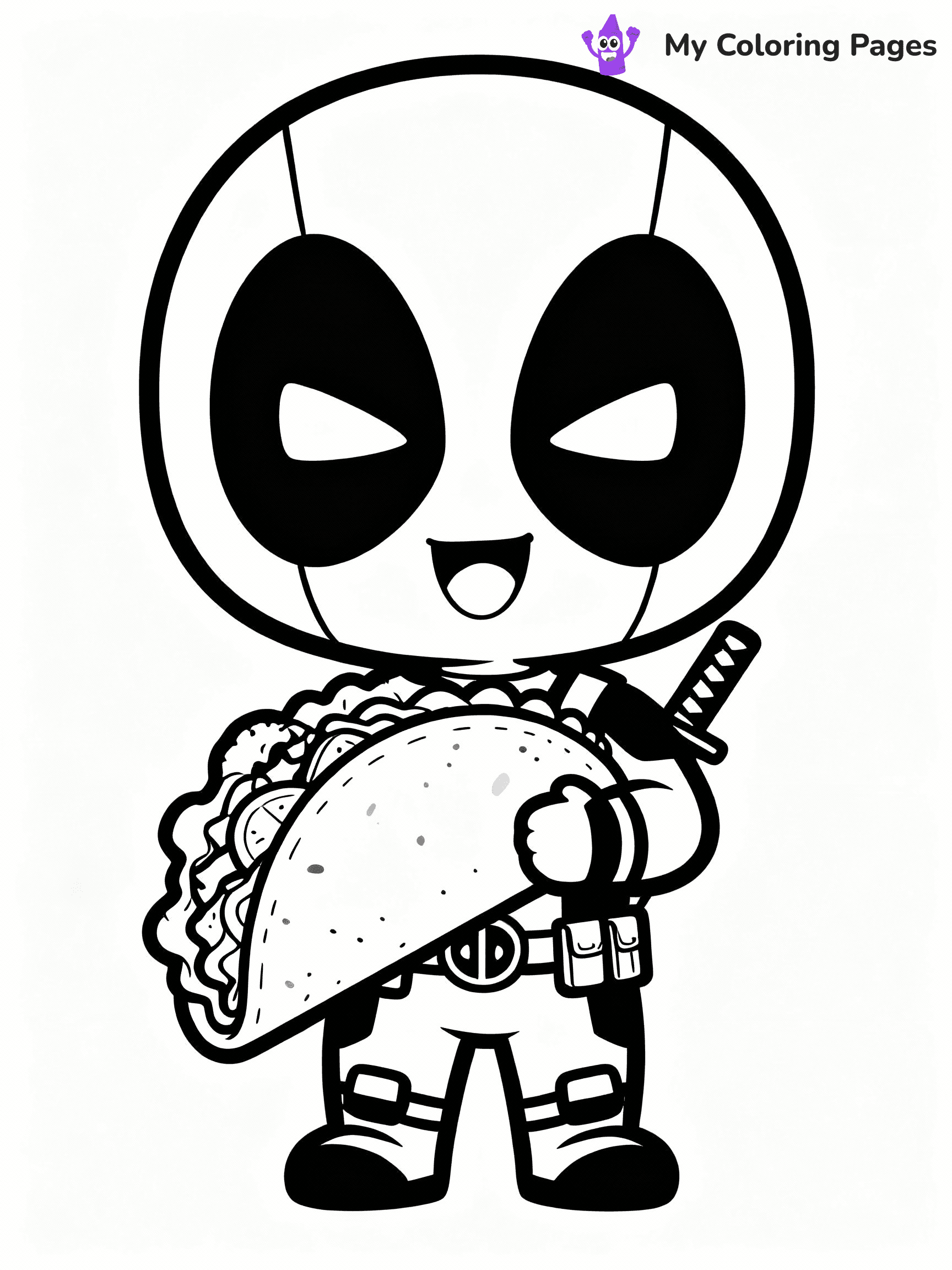 Deadpool Coloring Pages - 23
