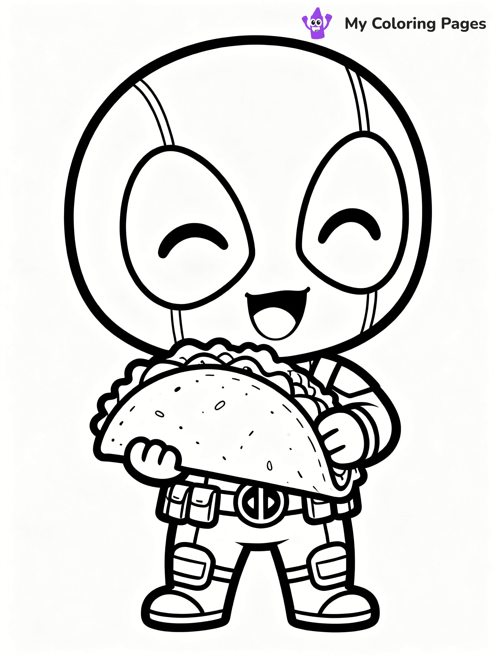 Deadpool Coloring Pages - 22