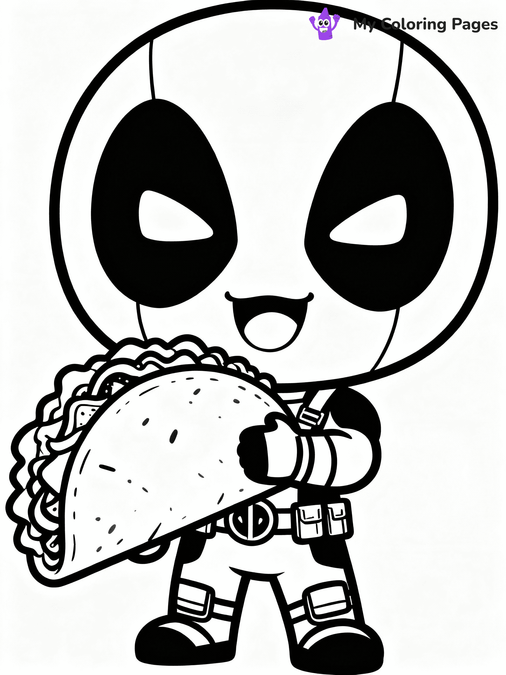 Deadpool Coloring Pages - 21