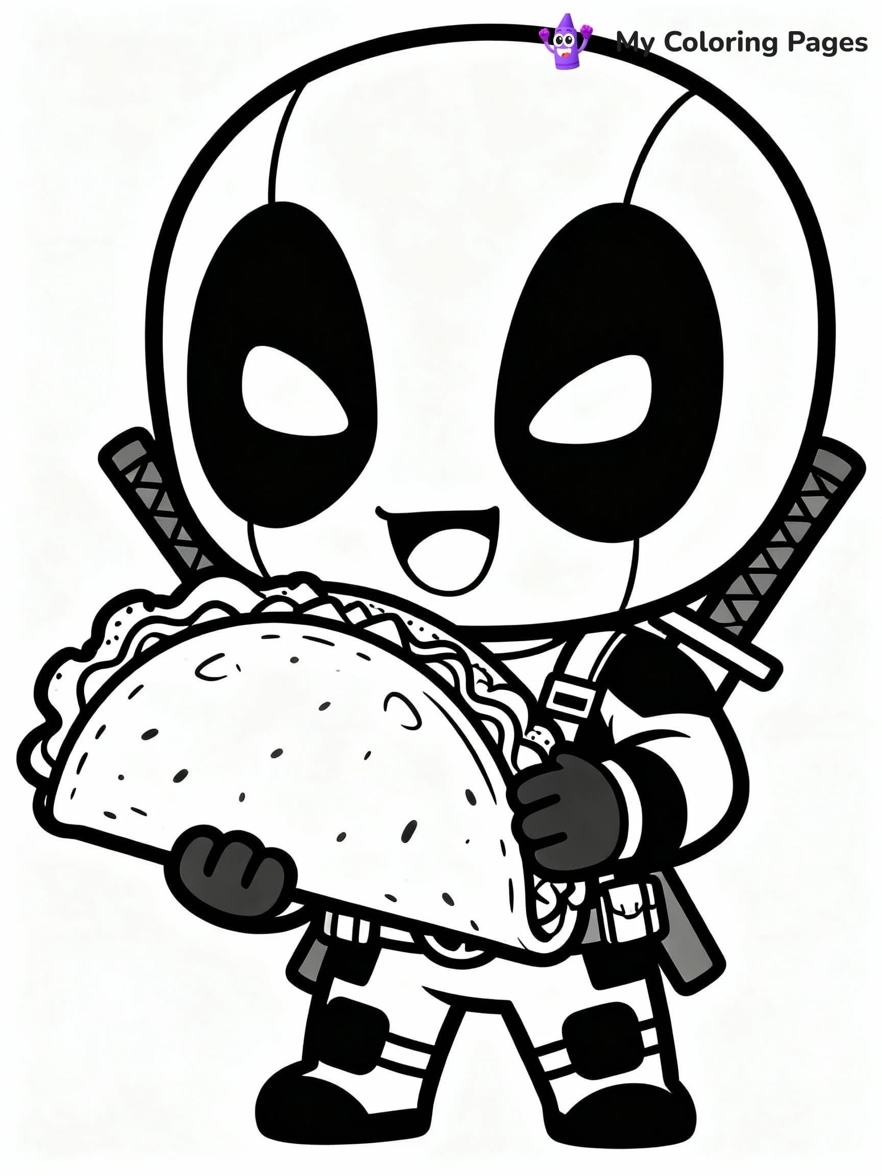 Deadpool Coloring Pages - 20