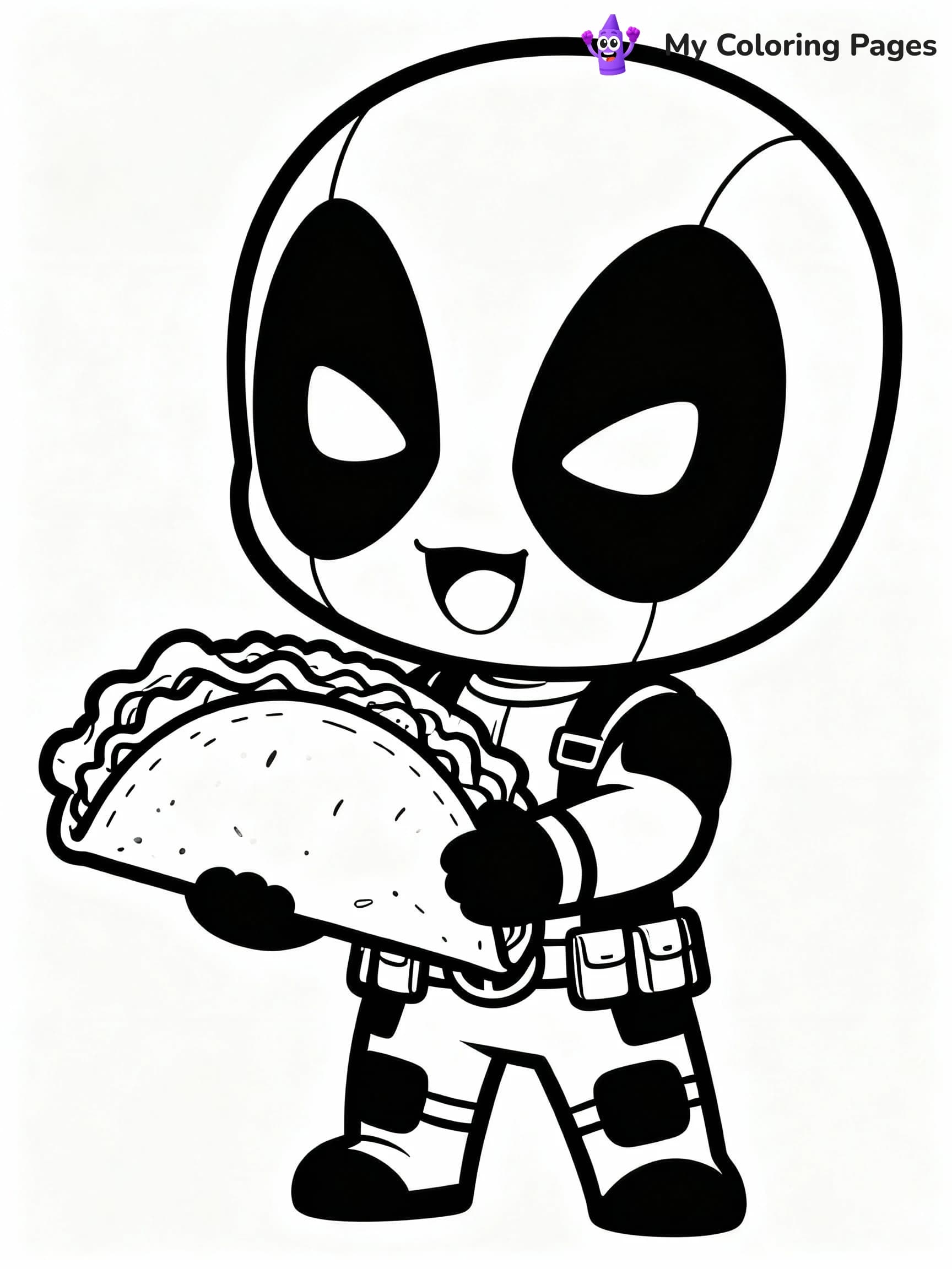 Deadpool Coloring Pages - 19