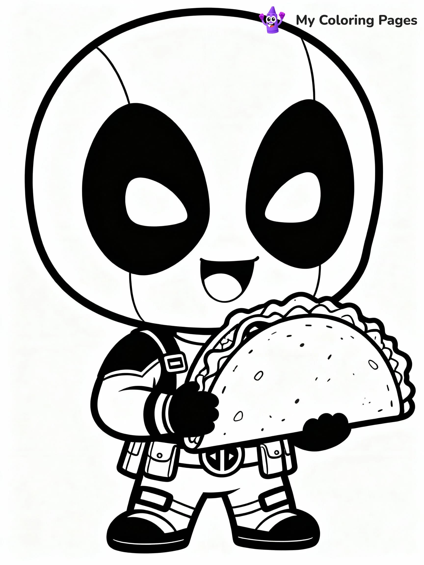 Deadpool Coloring Pages - 18