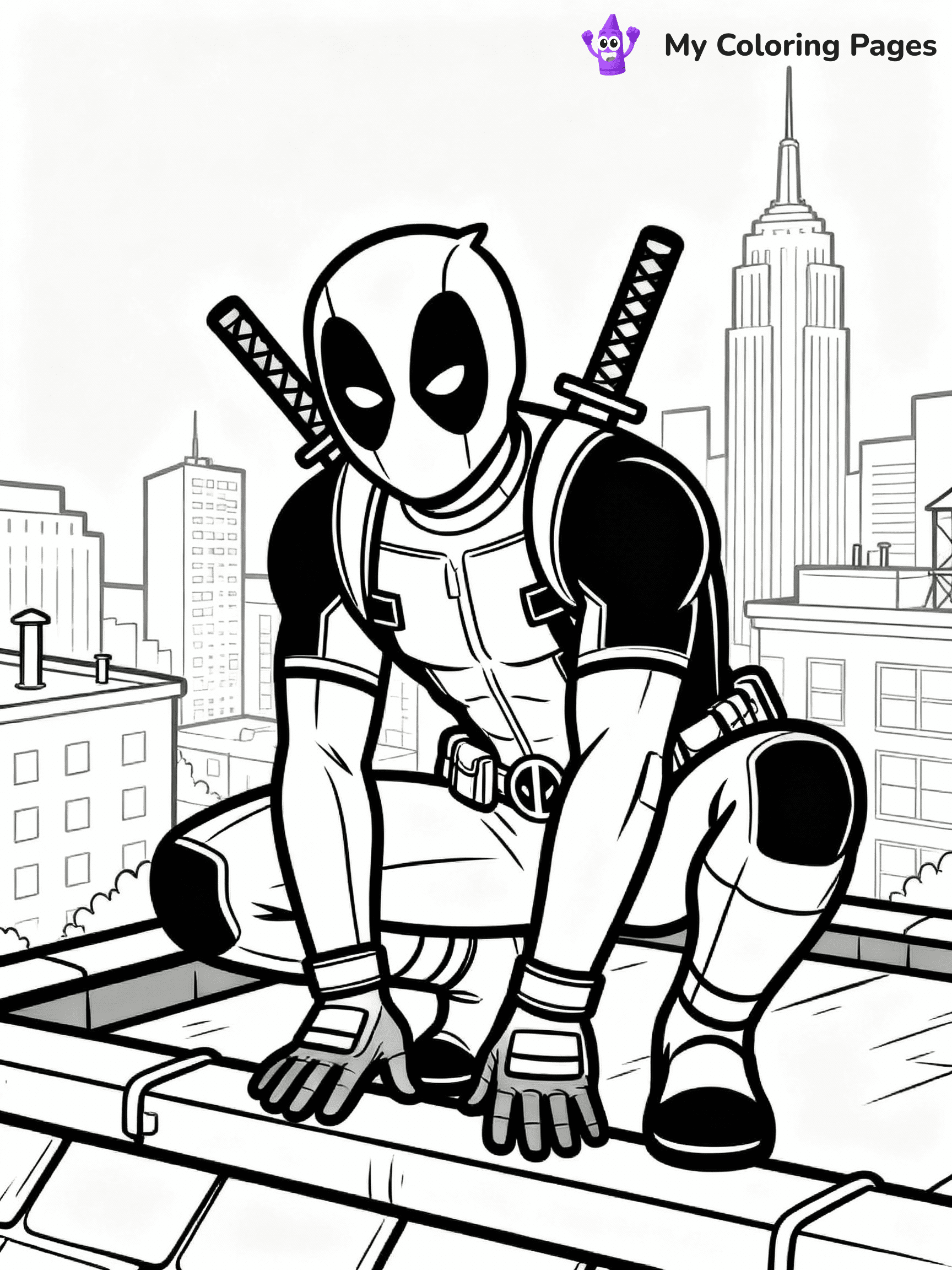 Deadpool Coloring Pages - 14