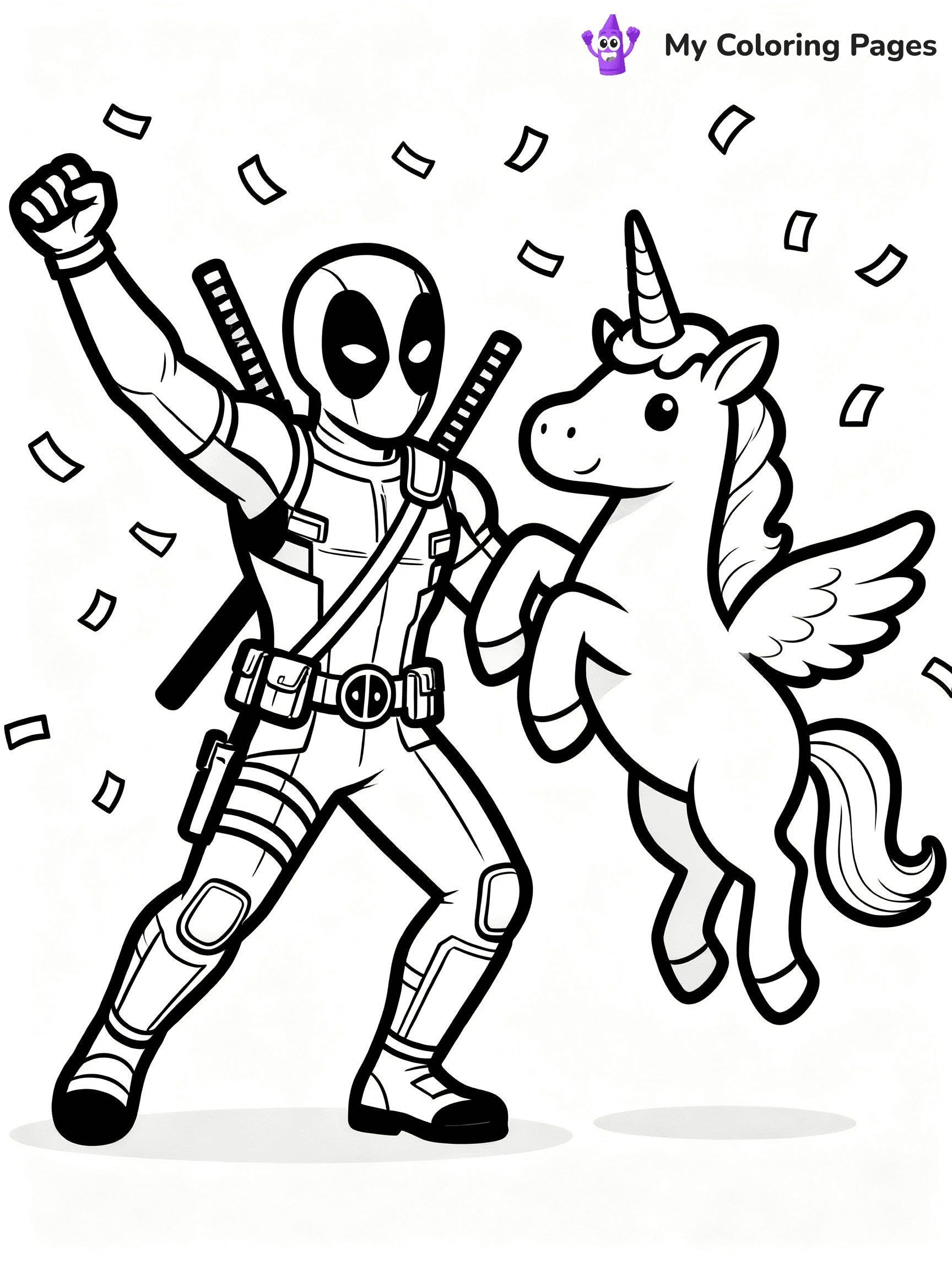 Deadpool Coloring Pages - 6