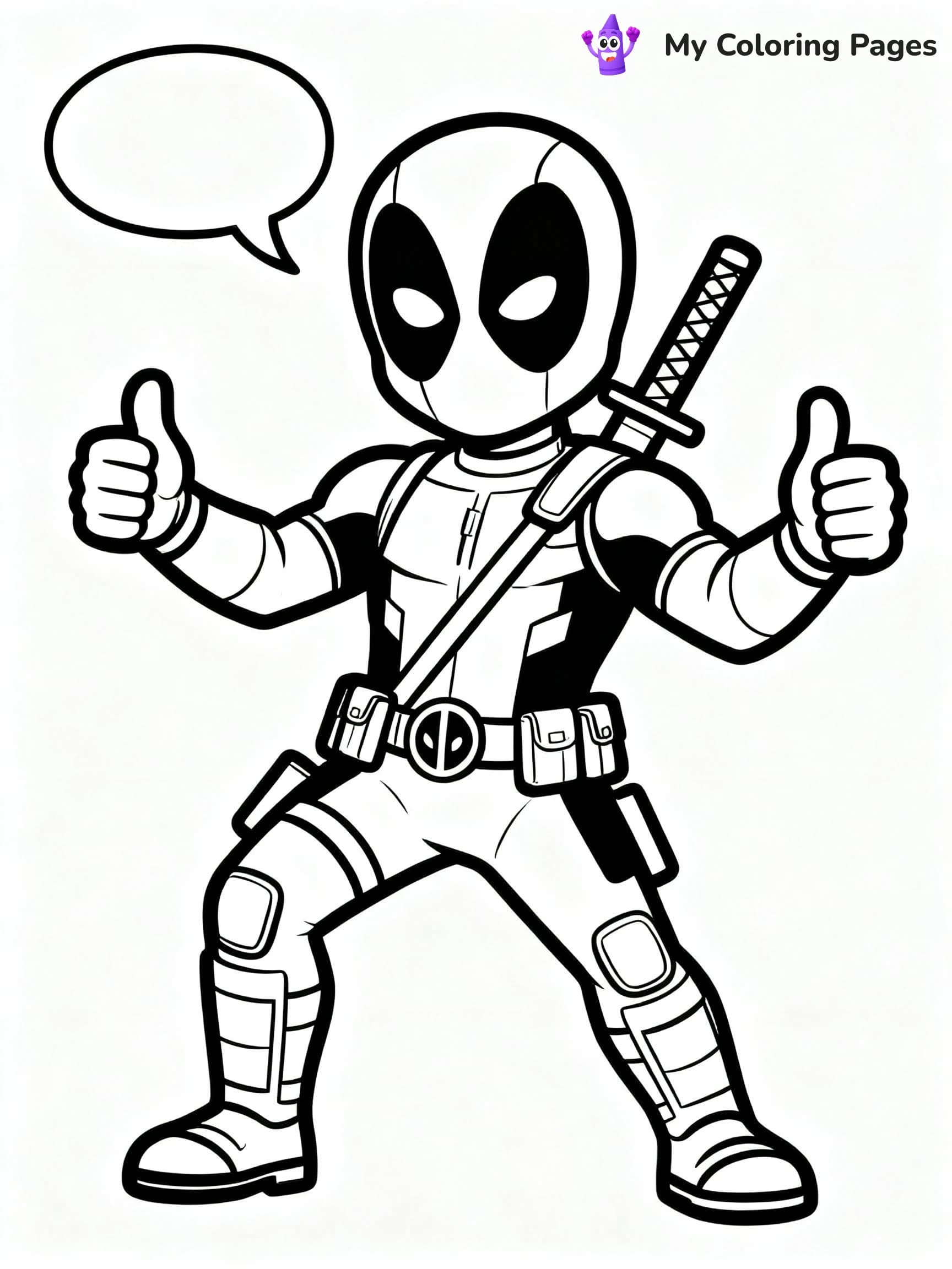 Deadpool Coloring Pages - 5