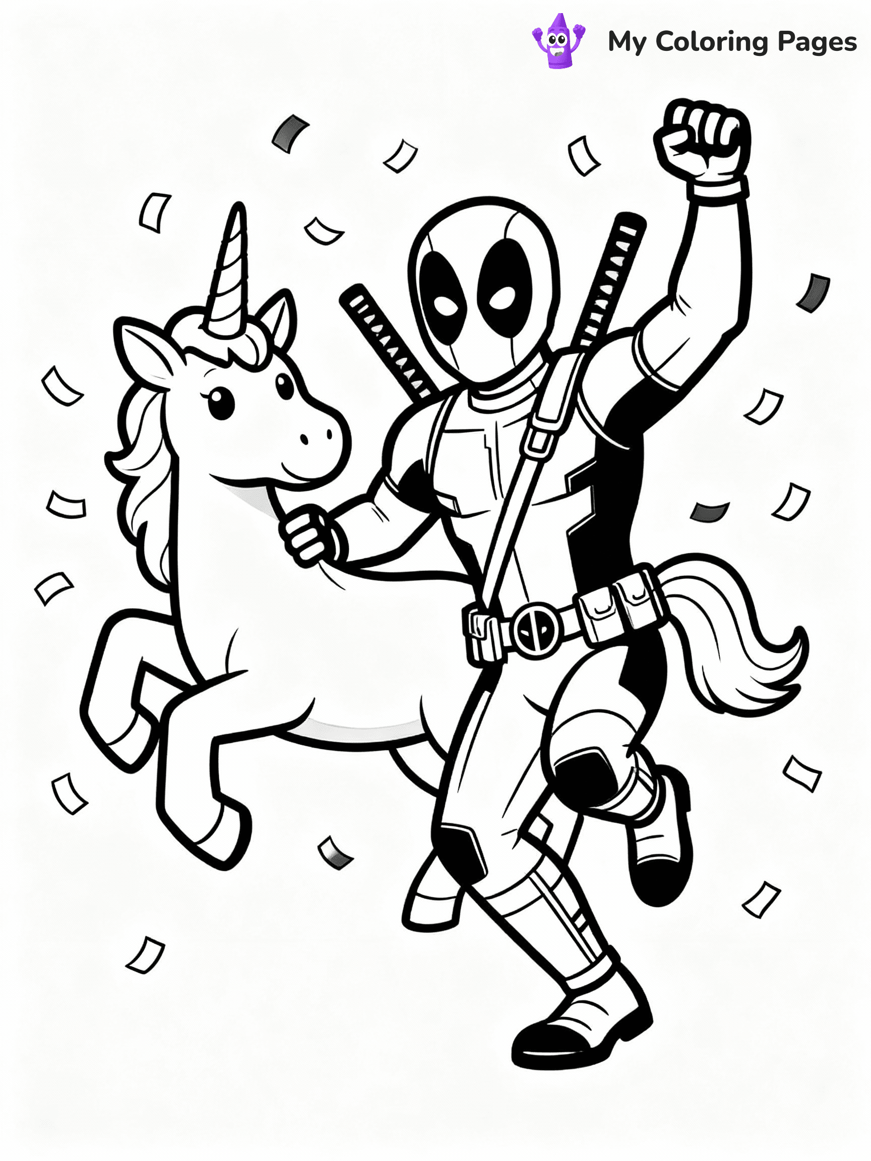 Deadpool Coloring Pages - 4