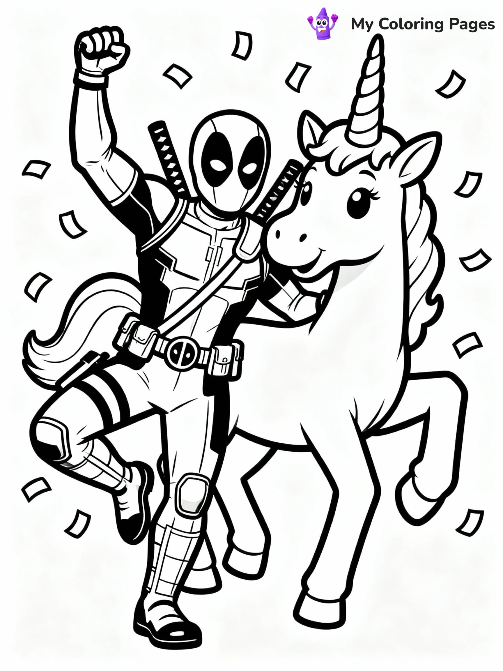 Deadpool Coloring Pages - 2