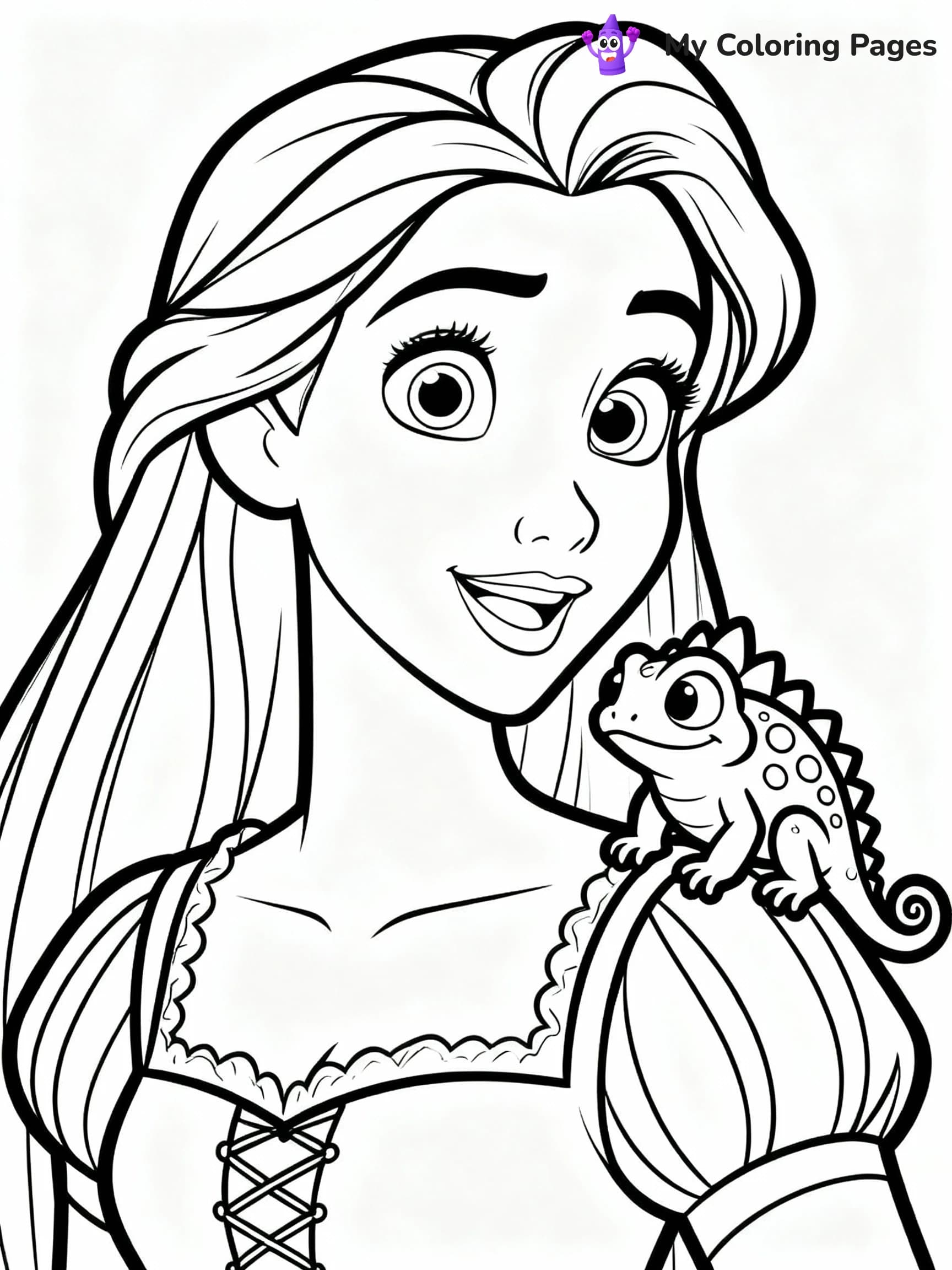 Rapunzel Coloring Pages - 24