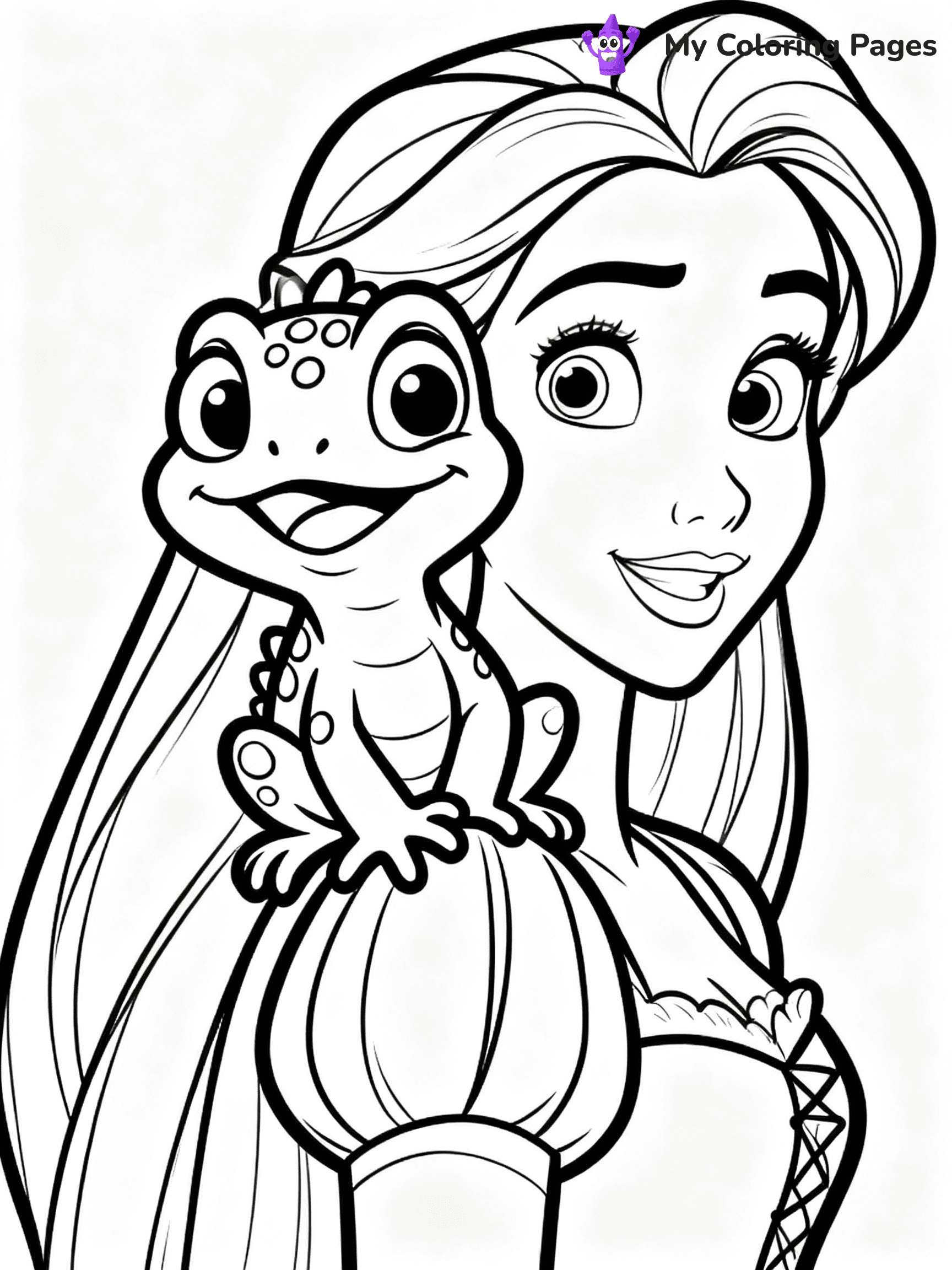 Rapunzel Coloring Pages - 23
