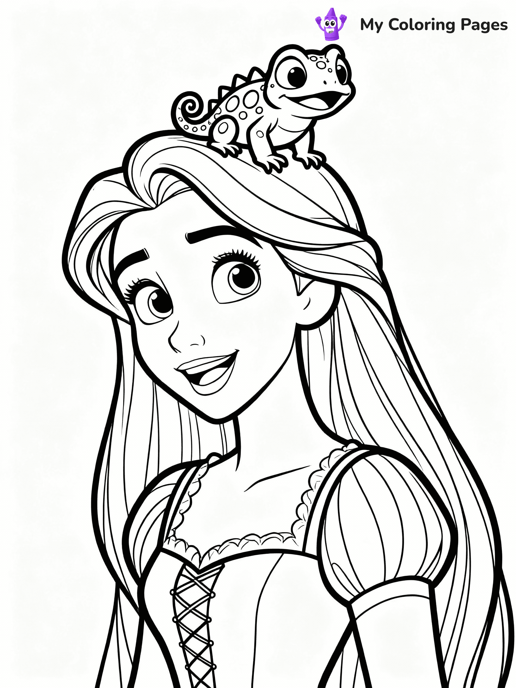 Rapunzel Coloring Pages - 22