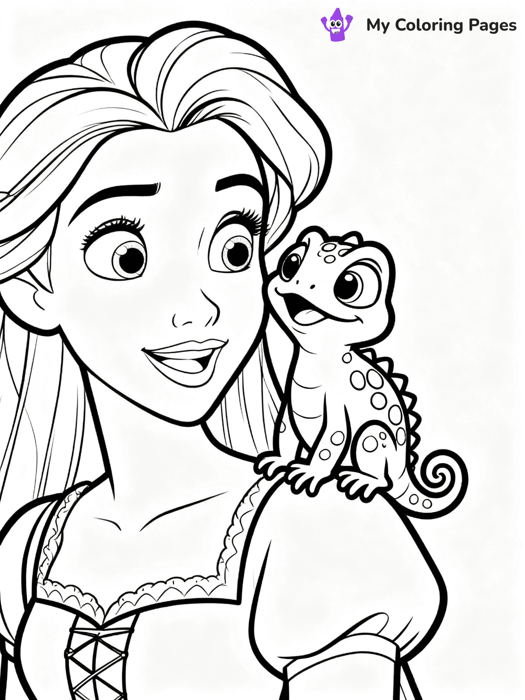 Rapunzel Coloring Pages - 21