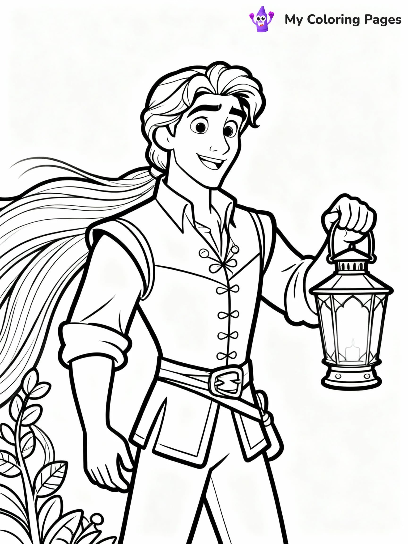 Rapunzel Coloring Pages - 19