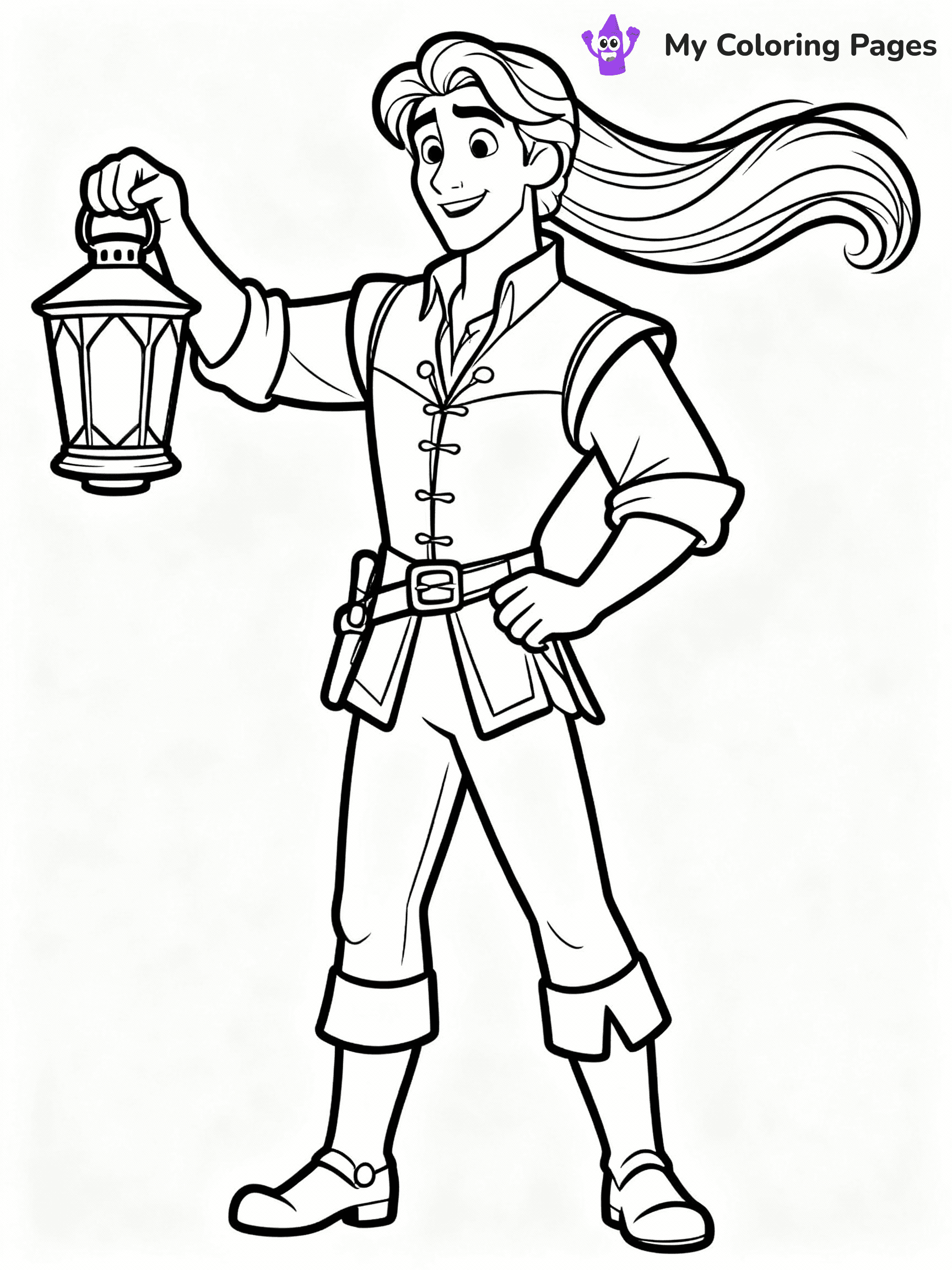 Rapunzel Coloring Pages - 18