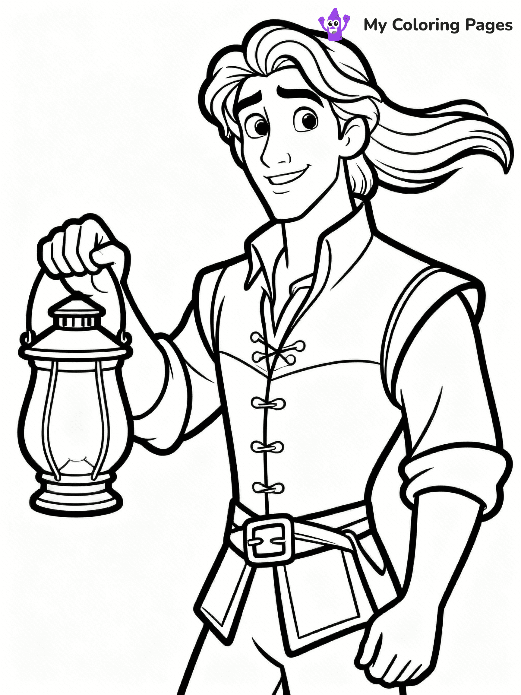 Rapunzel Coloring Pages - 17