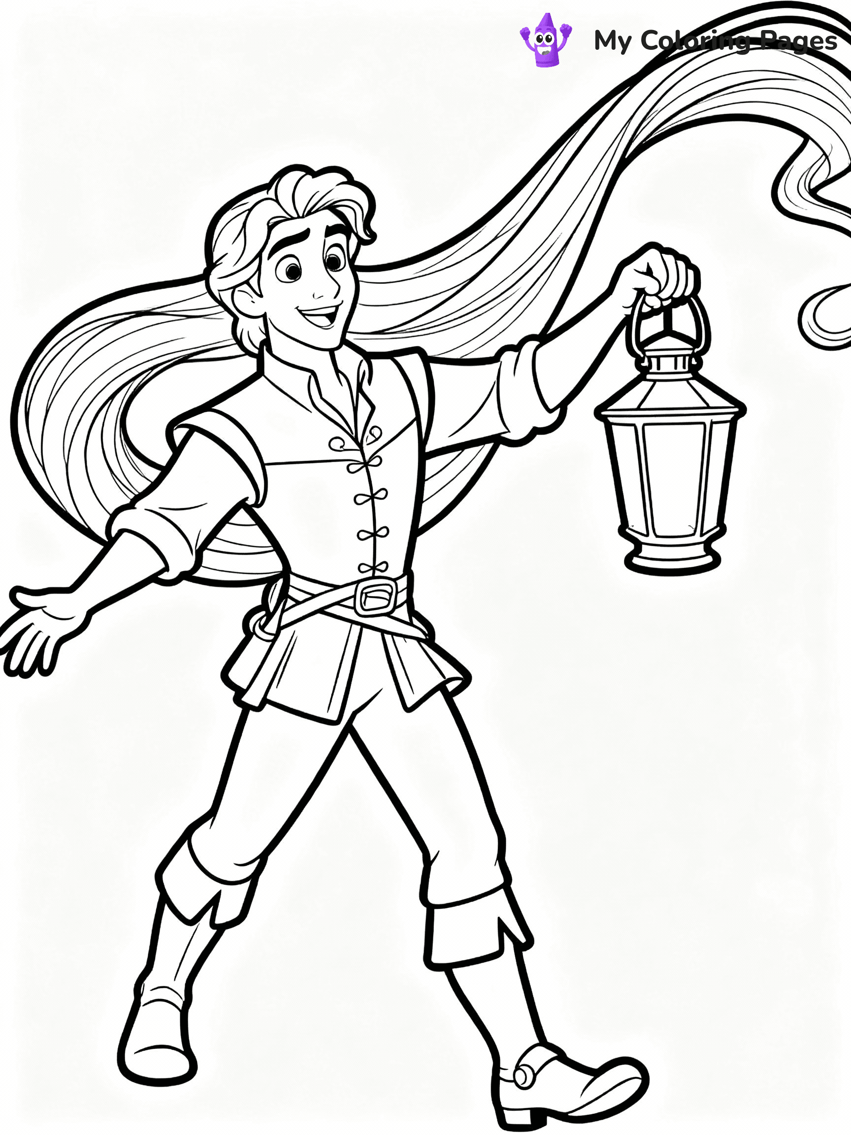 Rapunzel Coloring Pages - 16