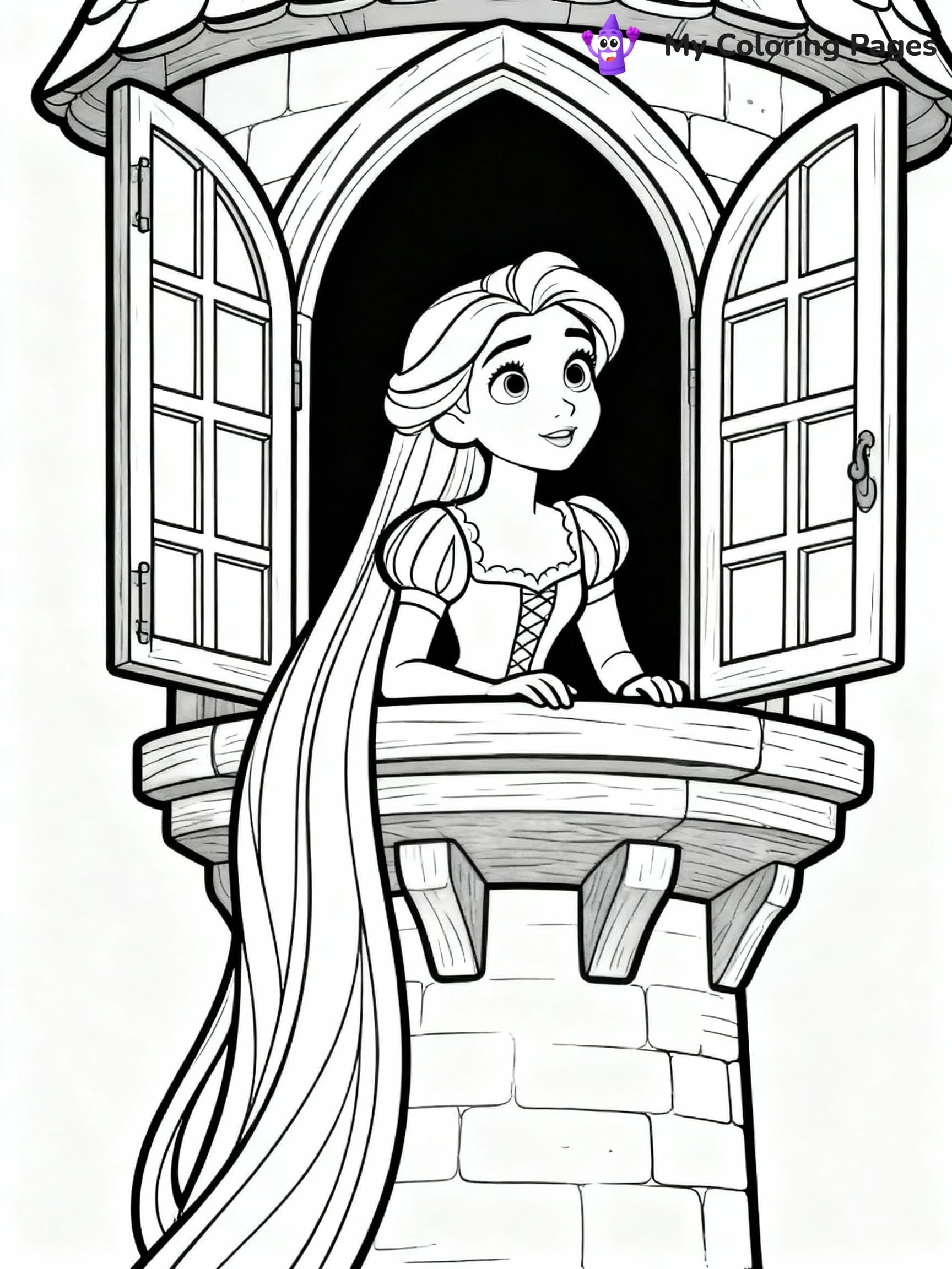 Rapunzel Coloring Pages - 7