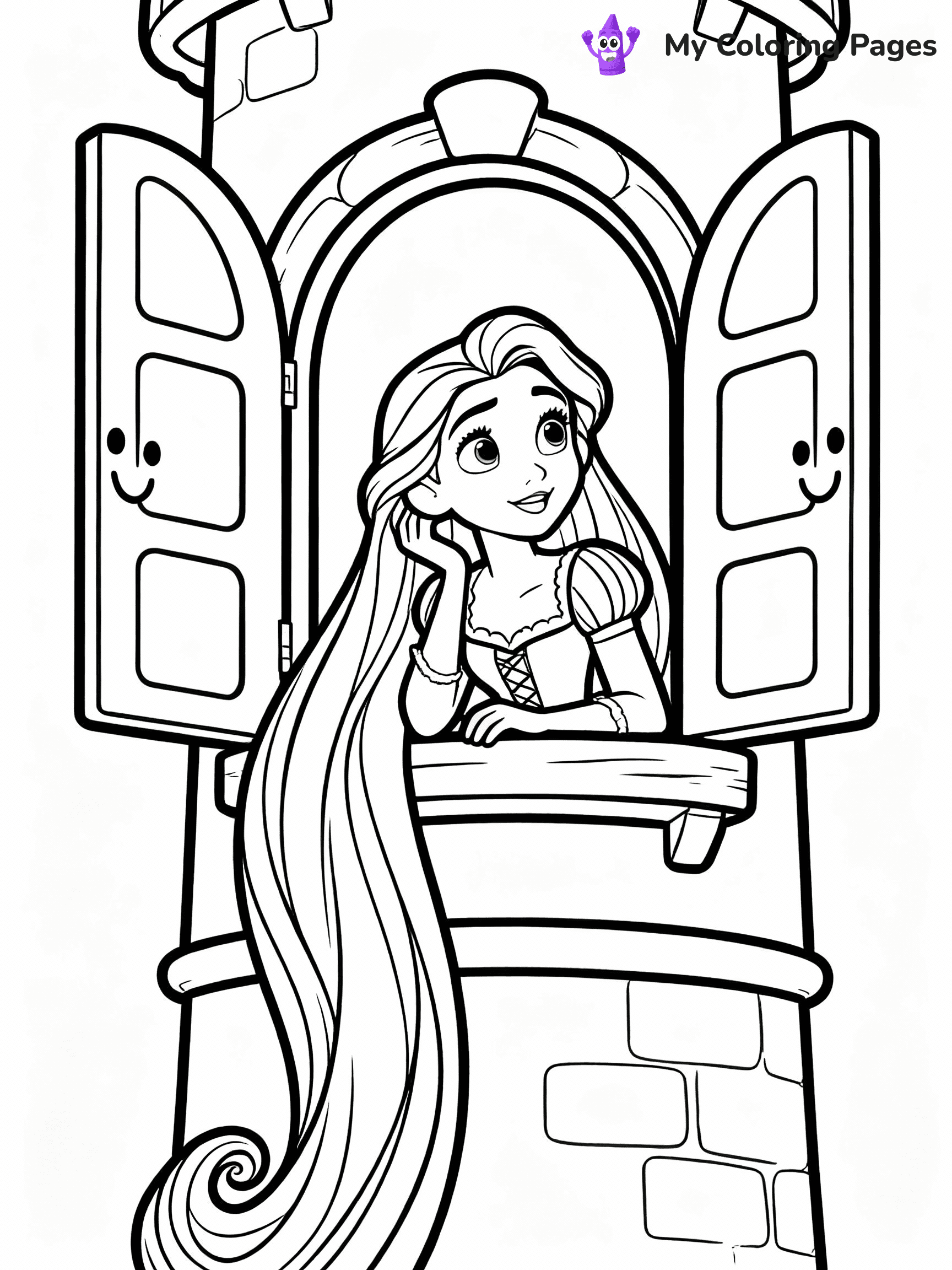 Rapunzel Coloring Pages - 5