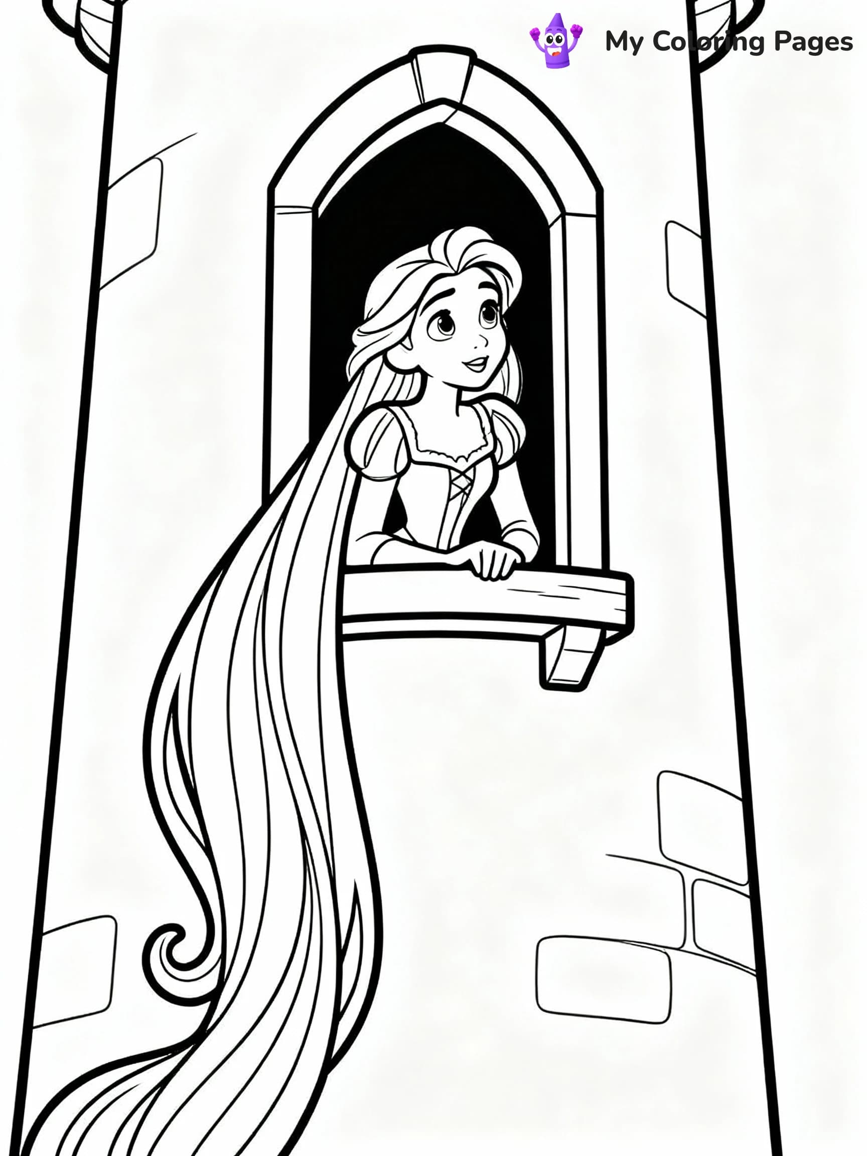 Rapunzel Coloring Pages - 4