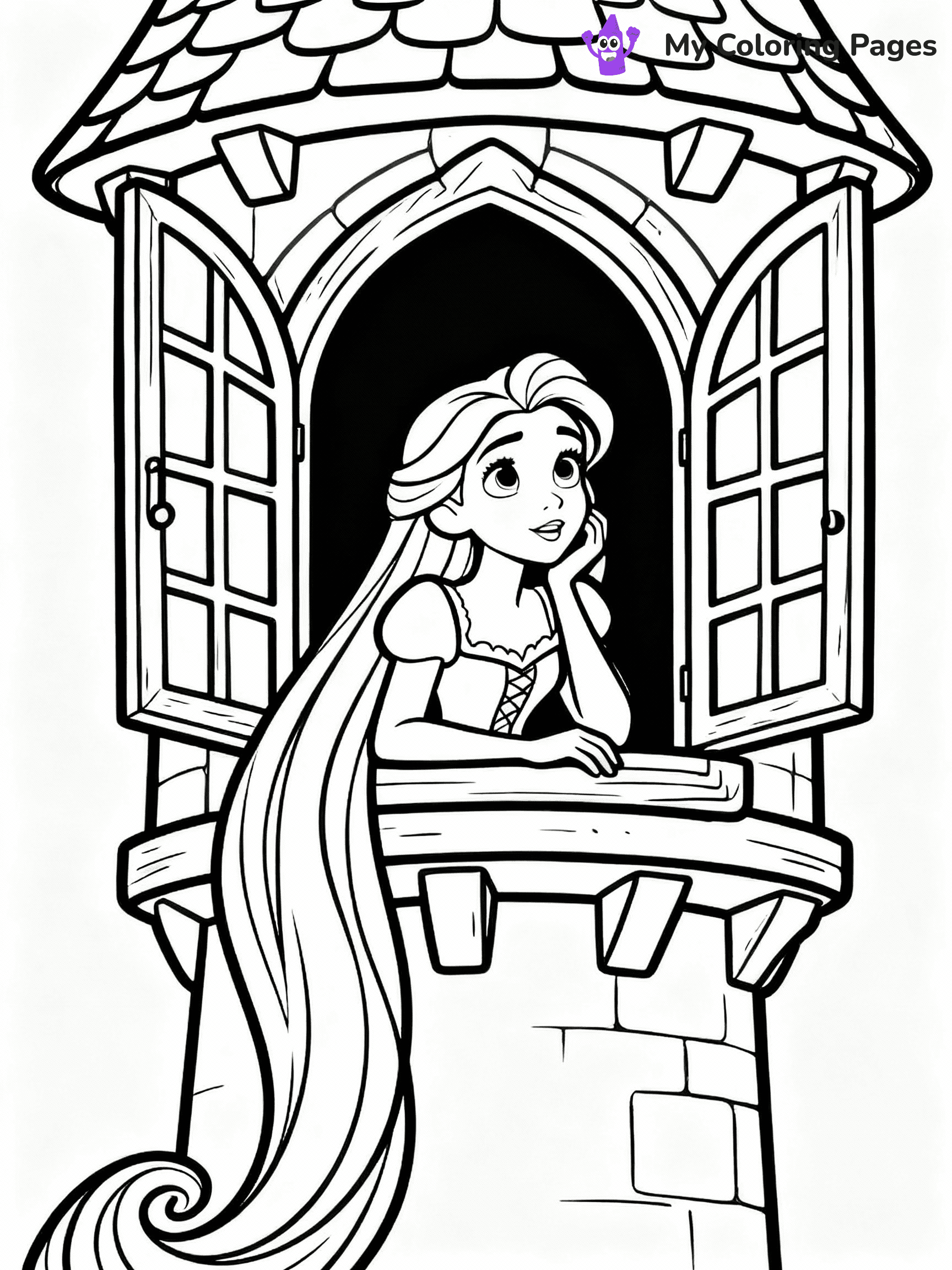 Rapunzel Coloring Pages - 3