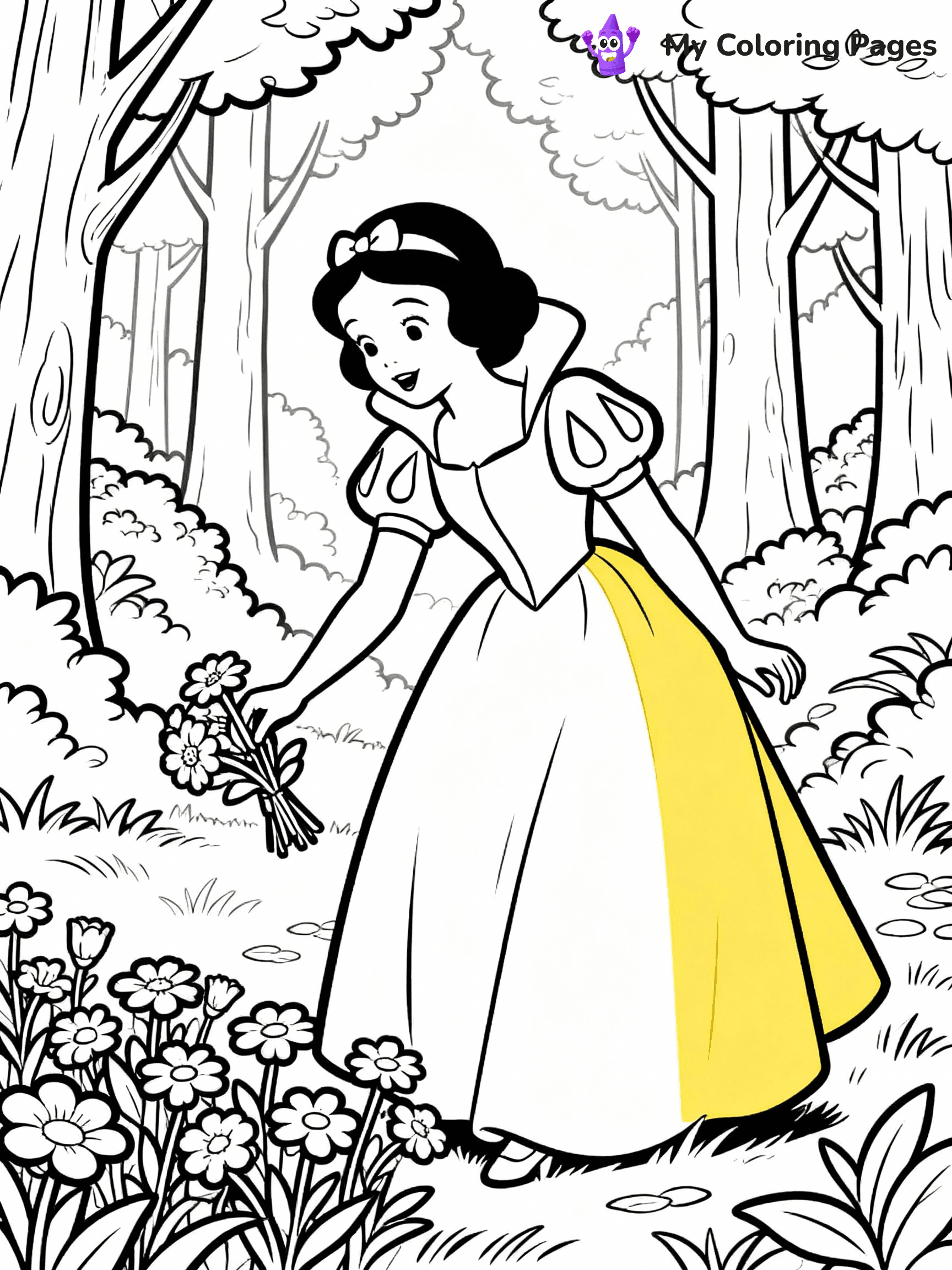 Snow White Coloring Pages - 6