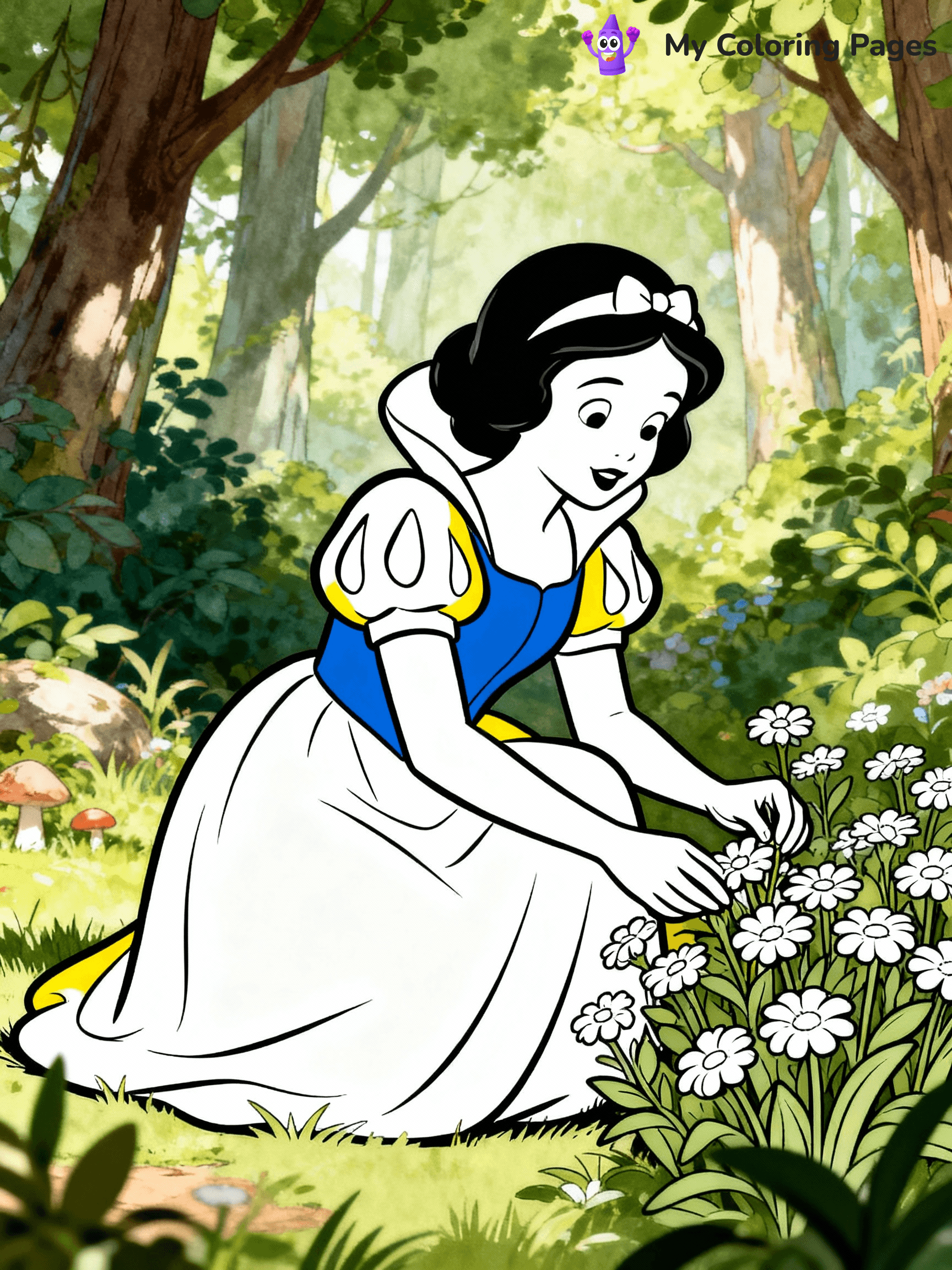 Snow White Coloring Pages - 2