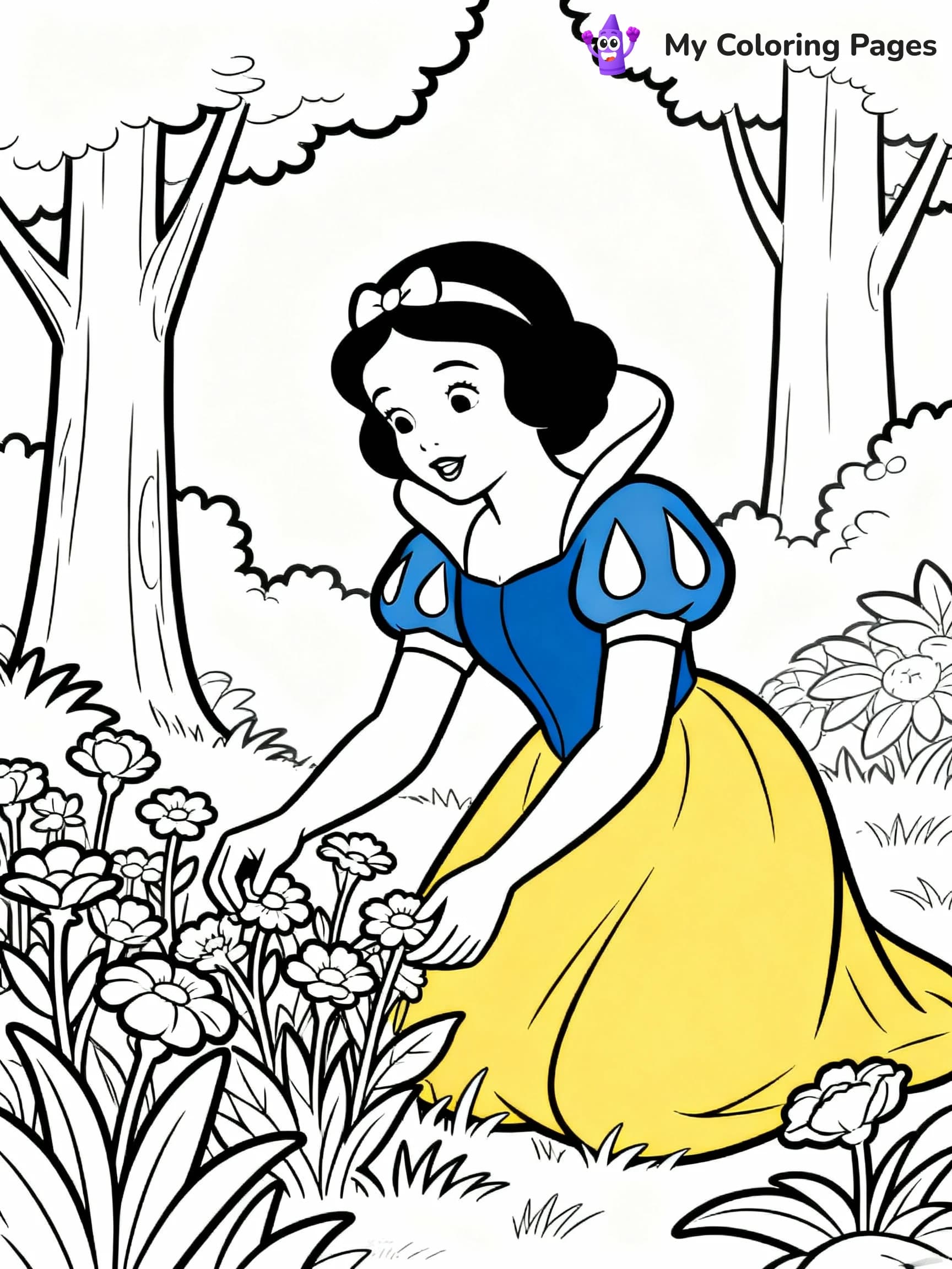 Snow White Coloring Pages - 1