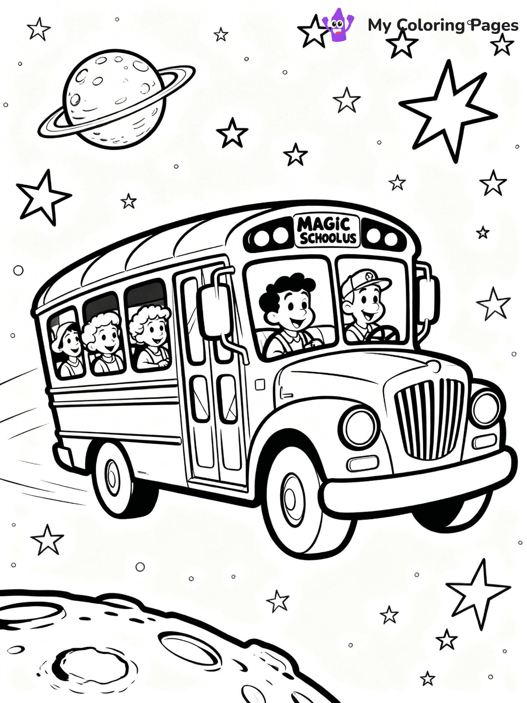 Magic School Bus Coloring Pages - 12
