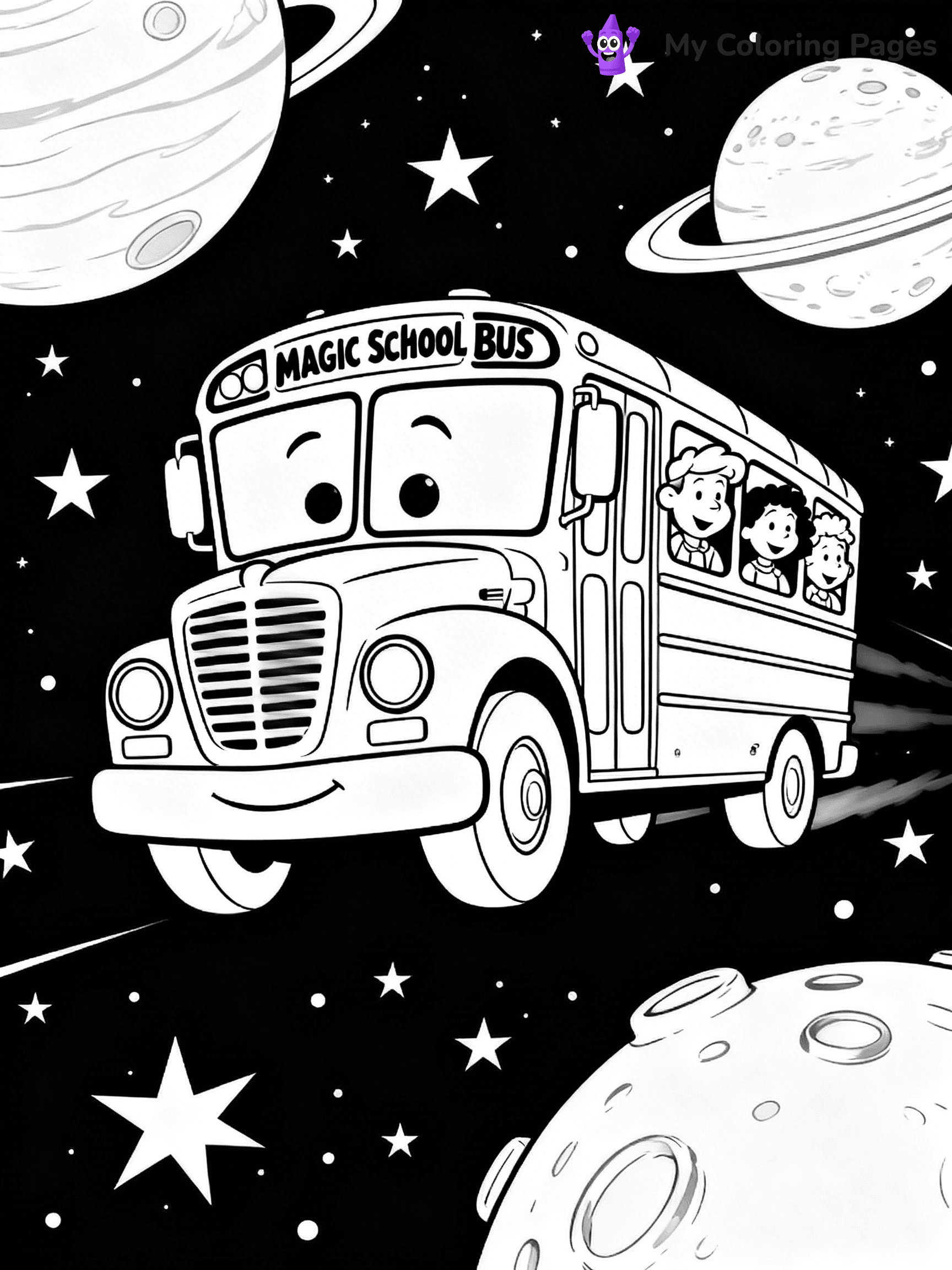 Magic School Bus Coloring Pages - 8