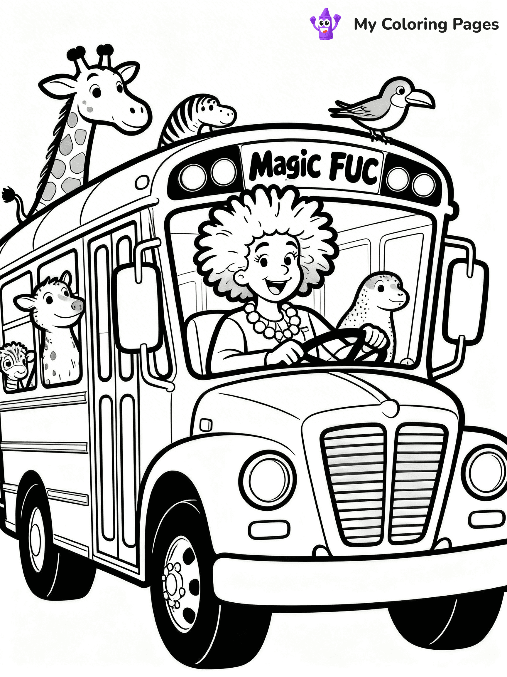Magic School Bus Coloring Pages - 2