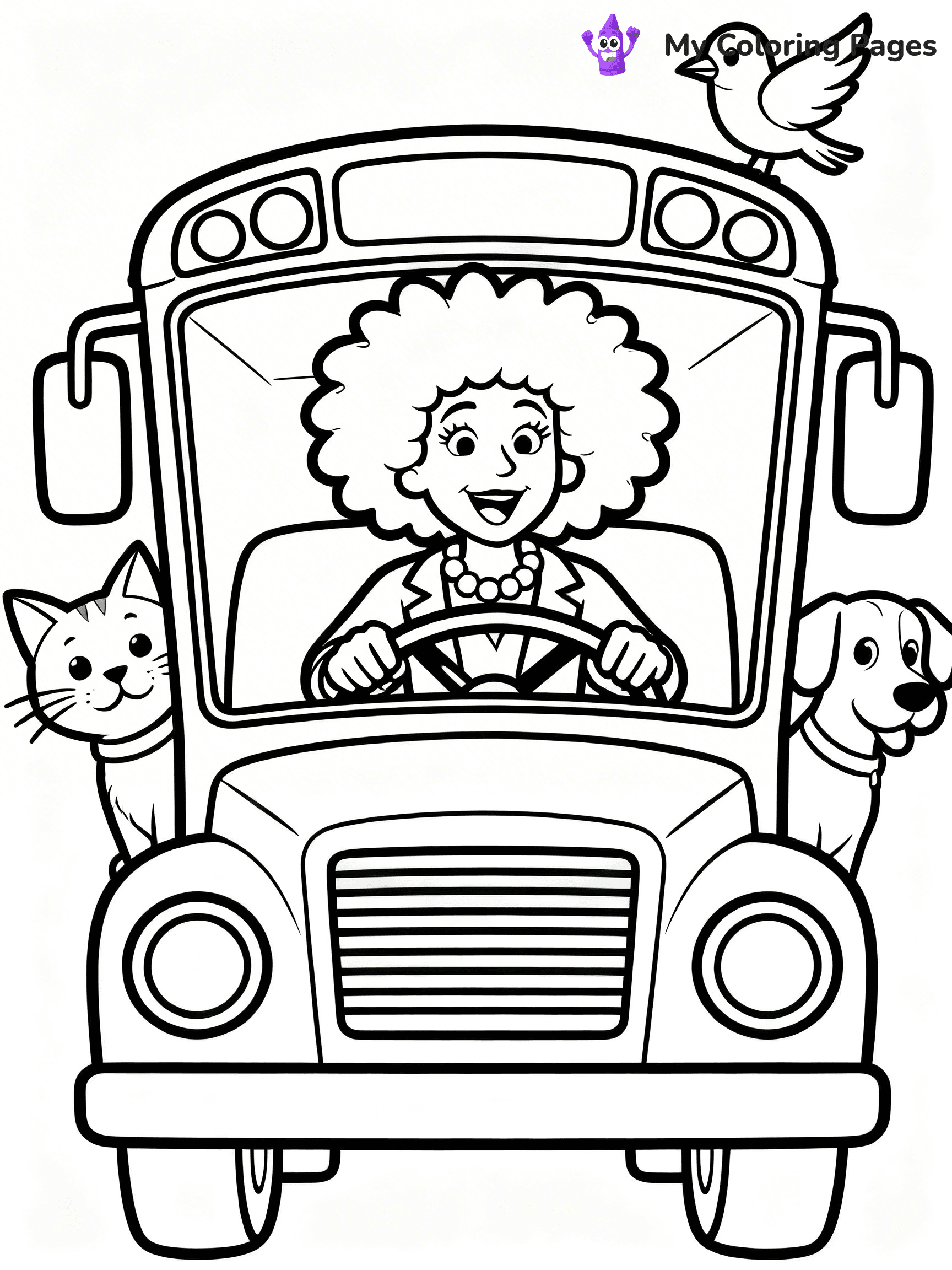 Magic School Bus Coloring Pages - 1