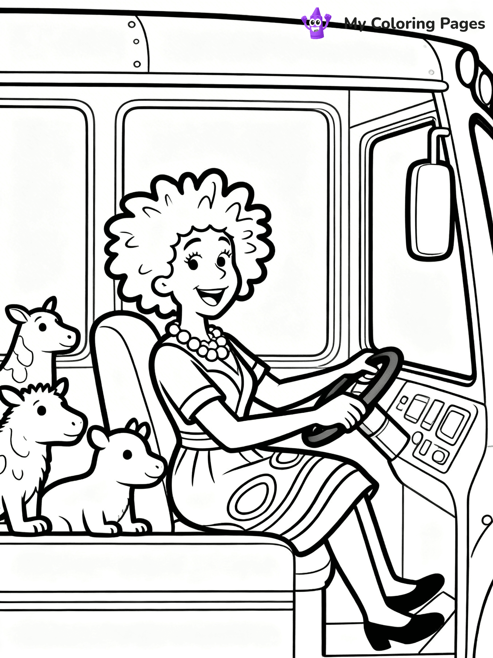 Magic School Bus Coloring Pages - 2
