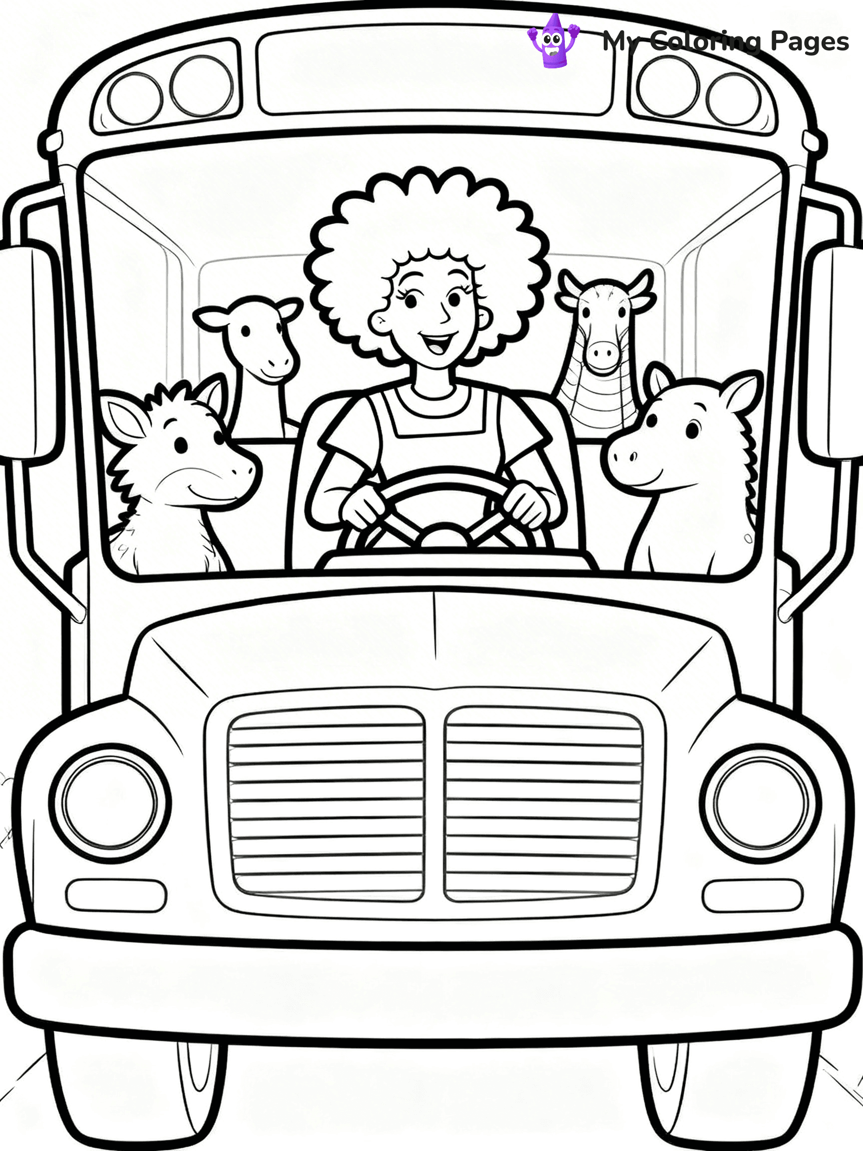 Magic School Bus Coloring Pages - 1