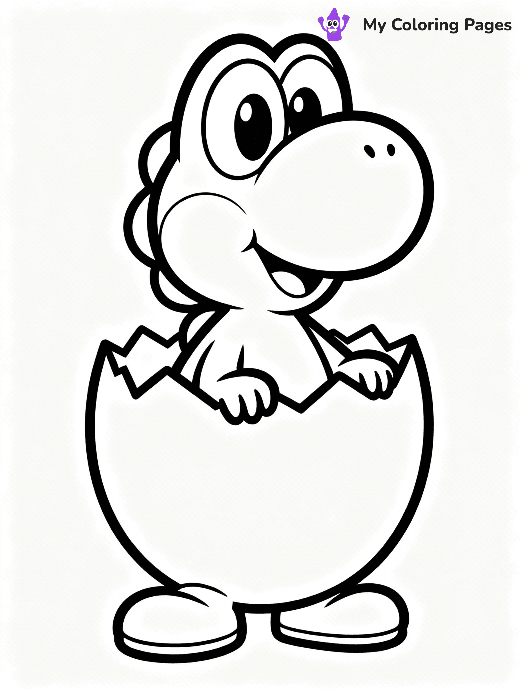 Yoshi Coloring Pages - 44