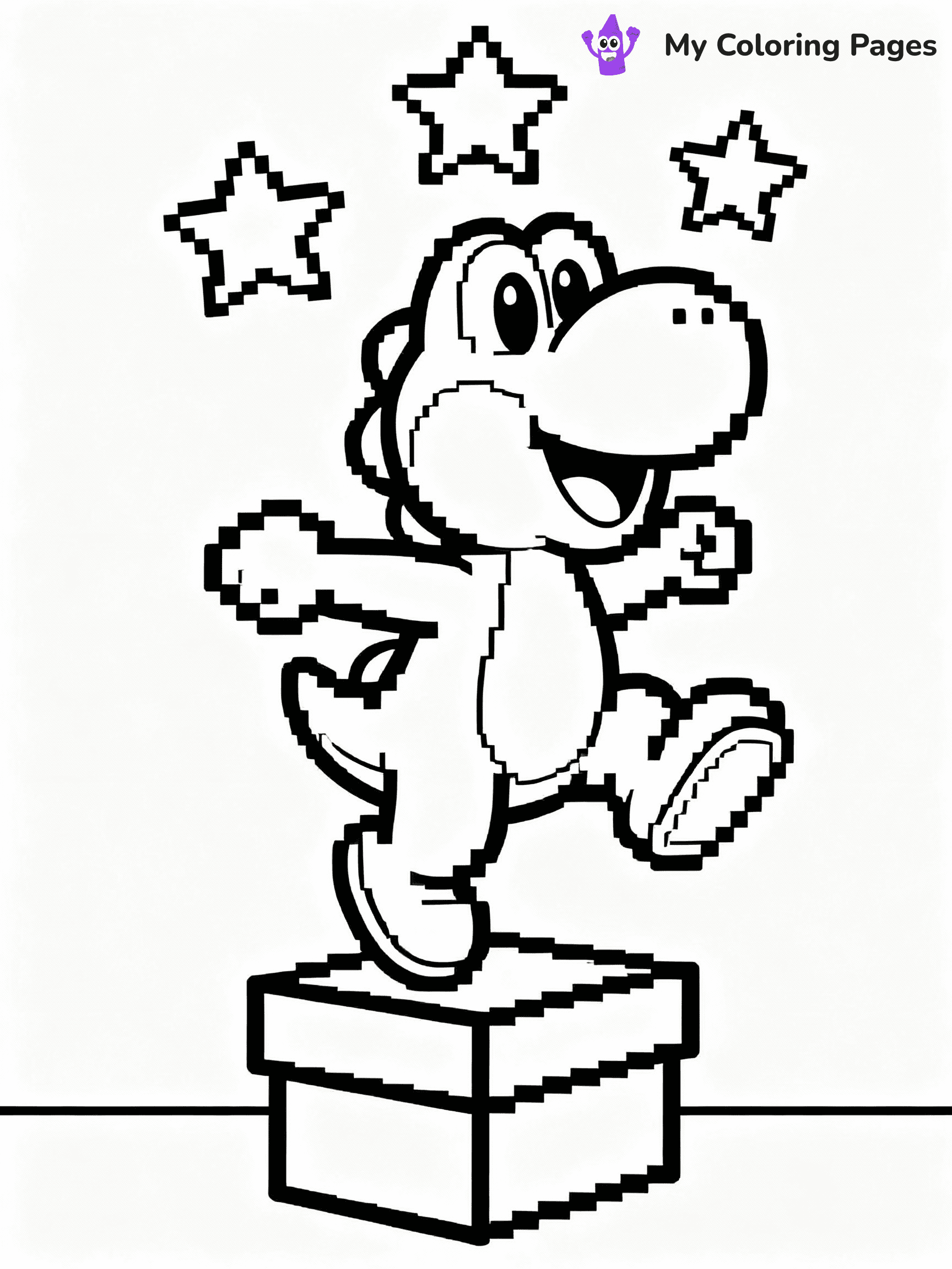 Yoshi Coloring Pages - 37