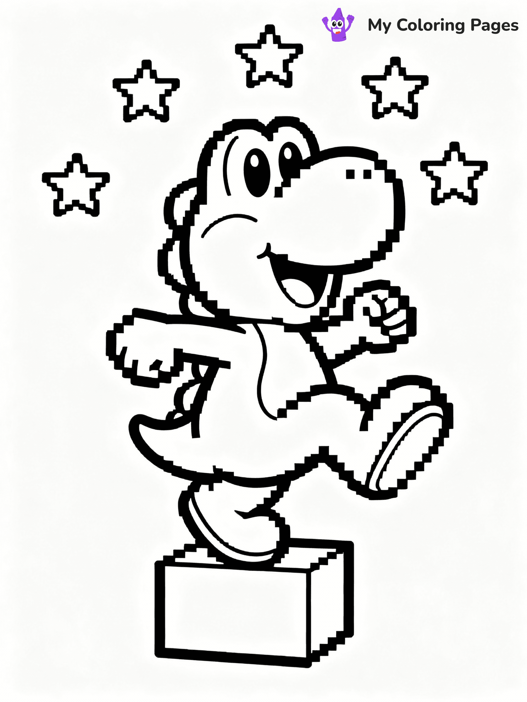 Yoshi Coloring Pages - 33