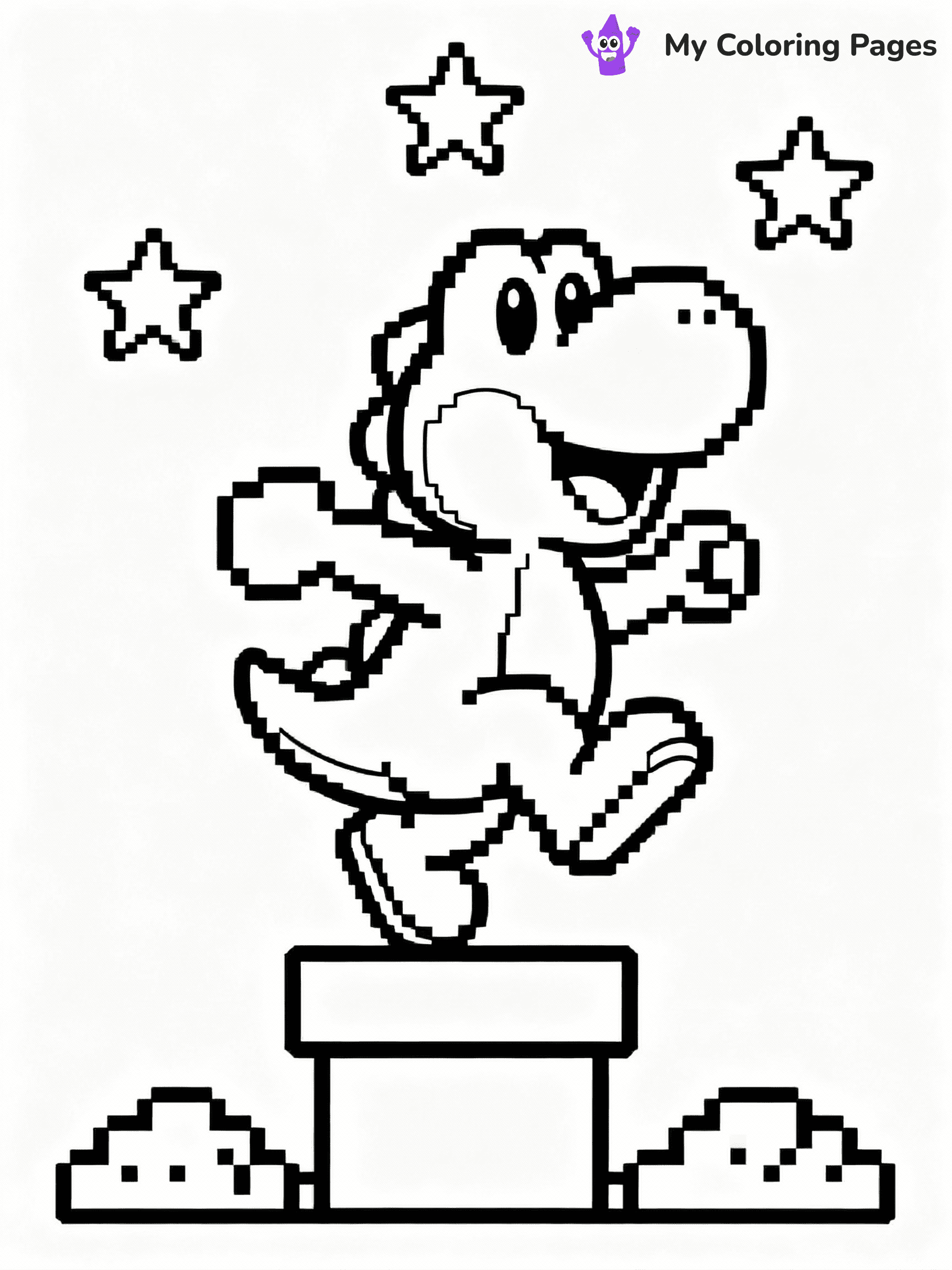 Yoshi Coloring Pages - 31