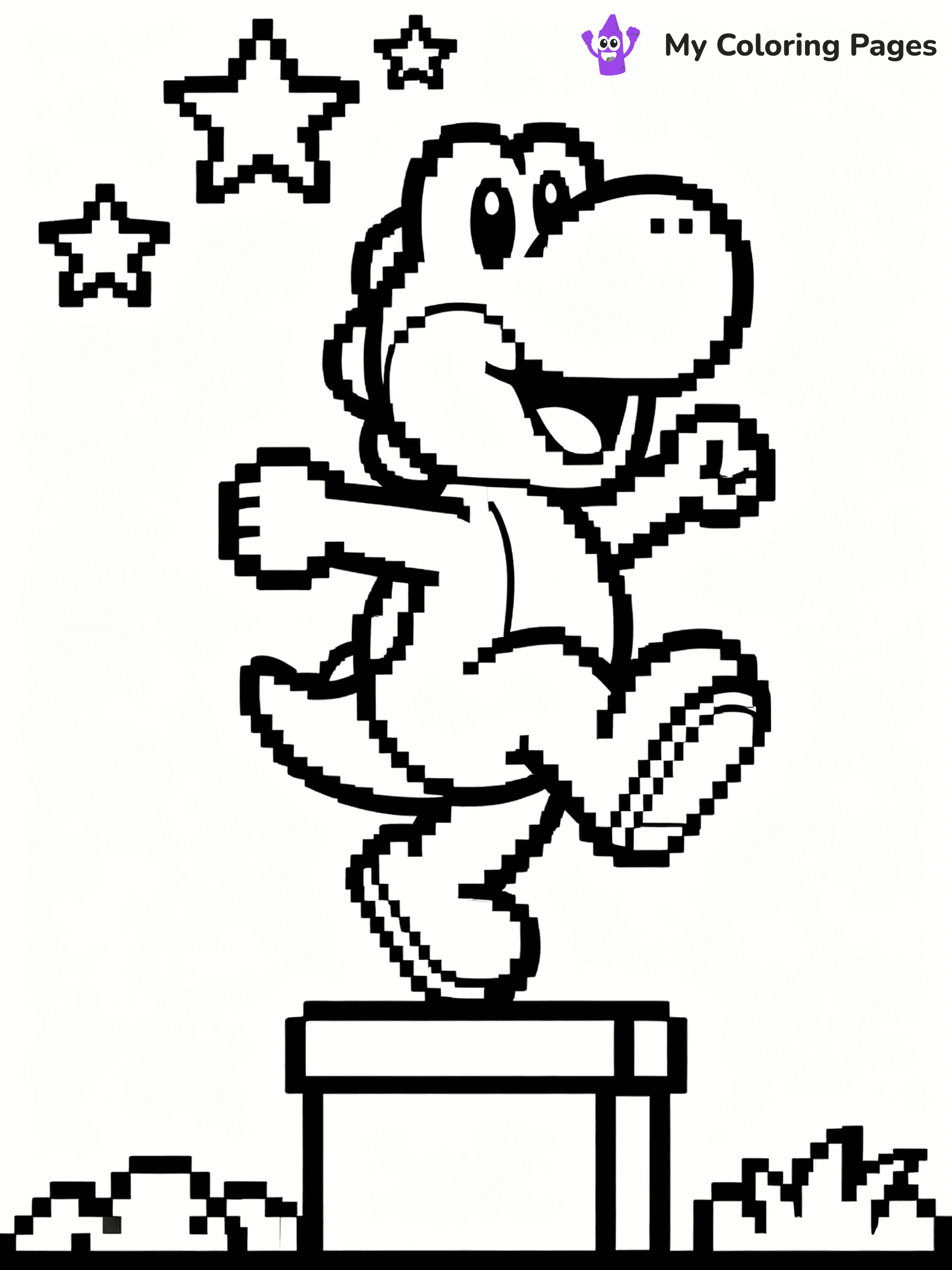 Yoshi Coloring Pages - 30