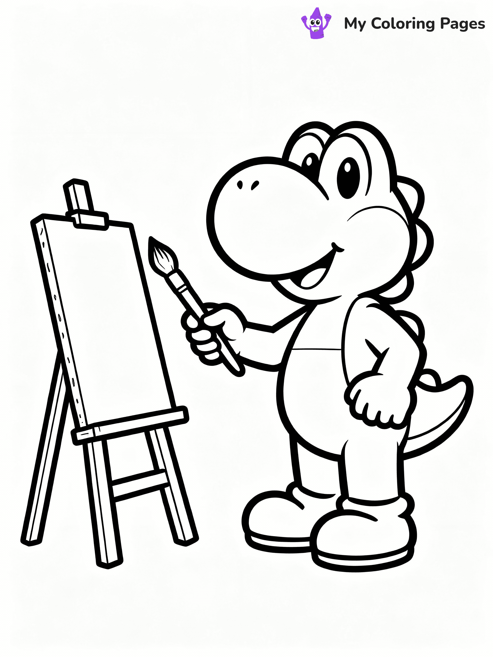 Yoshi Coloring Pages - 19