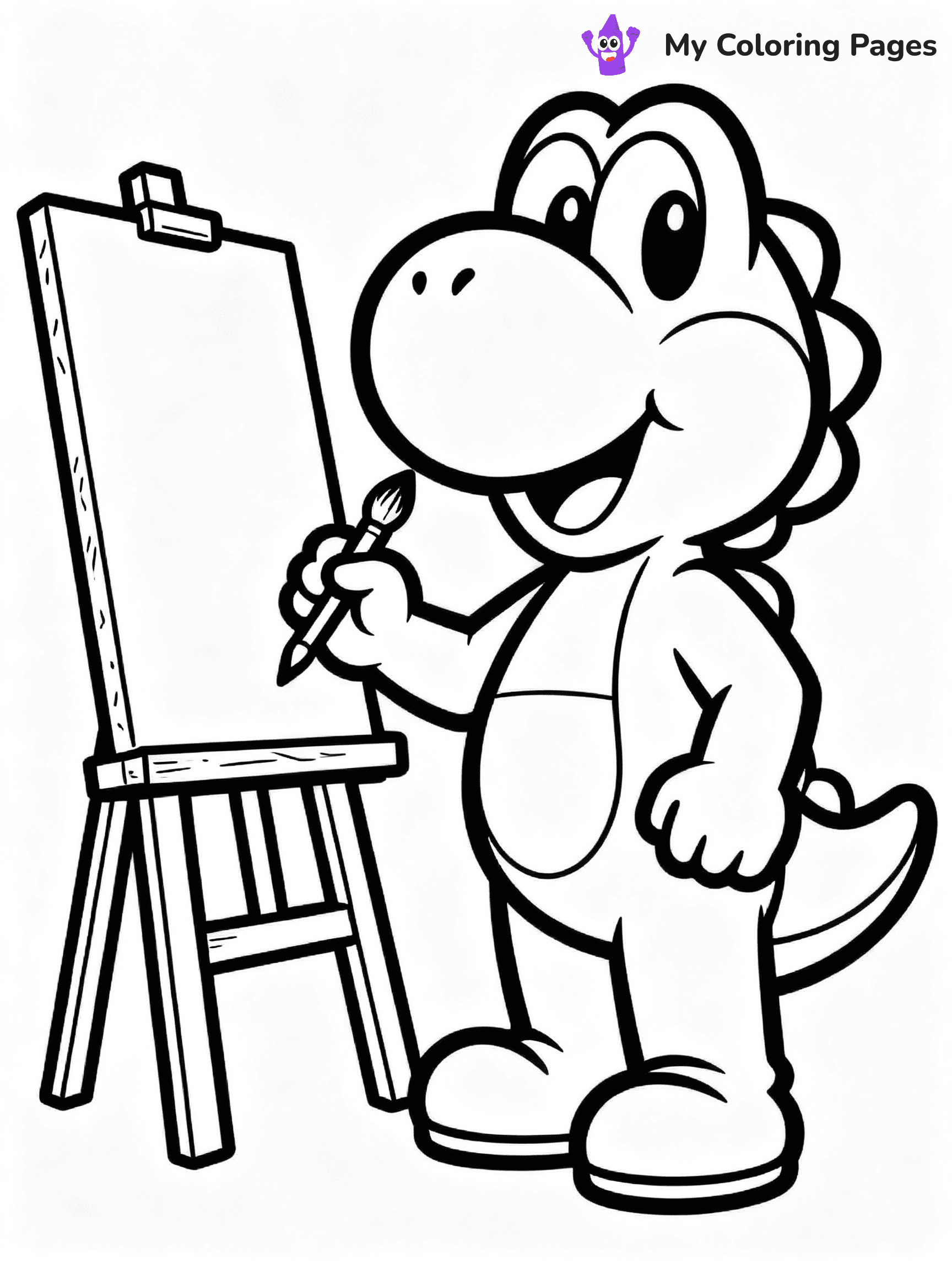Yoshi Coloring Pages - 18