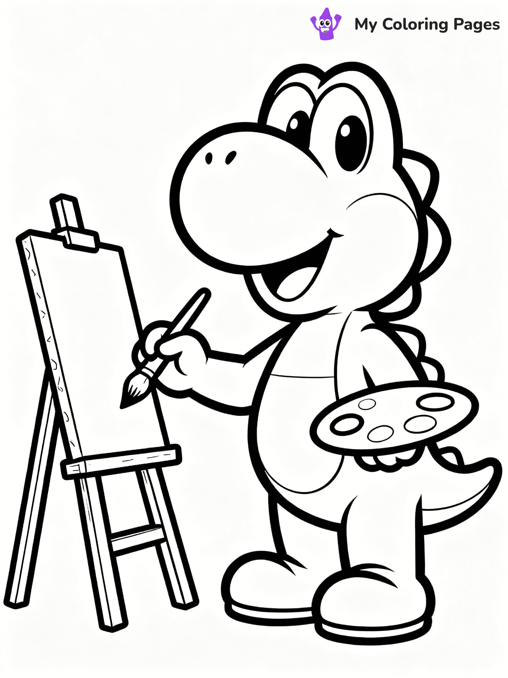 Yoshi Coloring Pages - 17